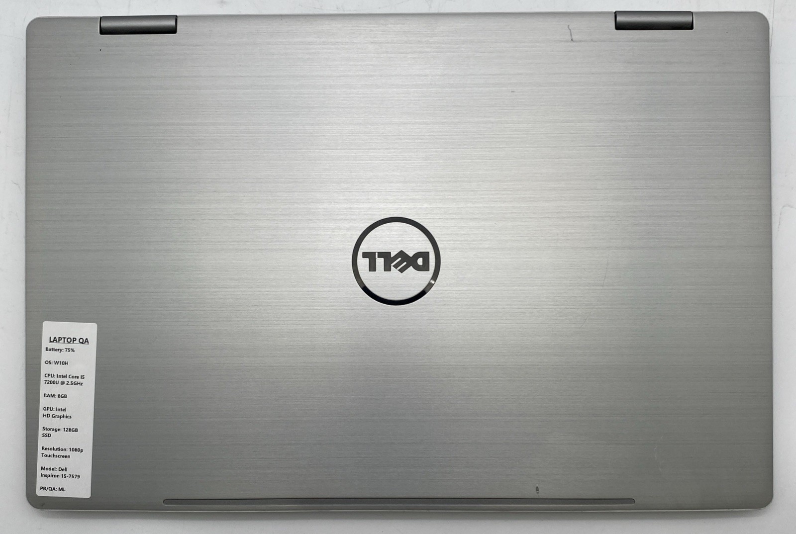 Dell Inspiron 7579 2-in-1 Touchscreen i5-7200U @ 2.5GHz 8GB RAM 128GB SSD W10H