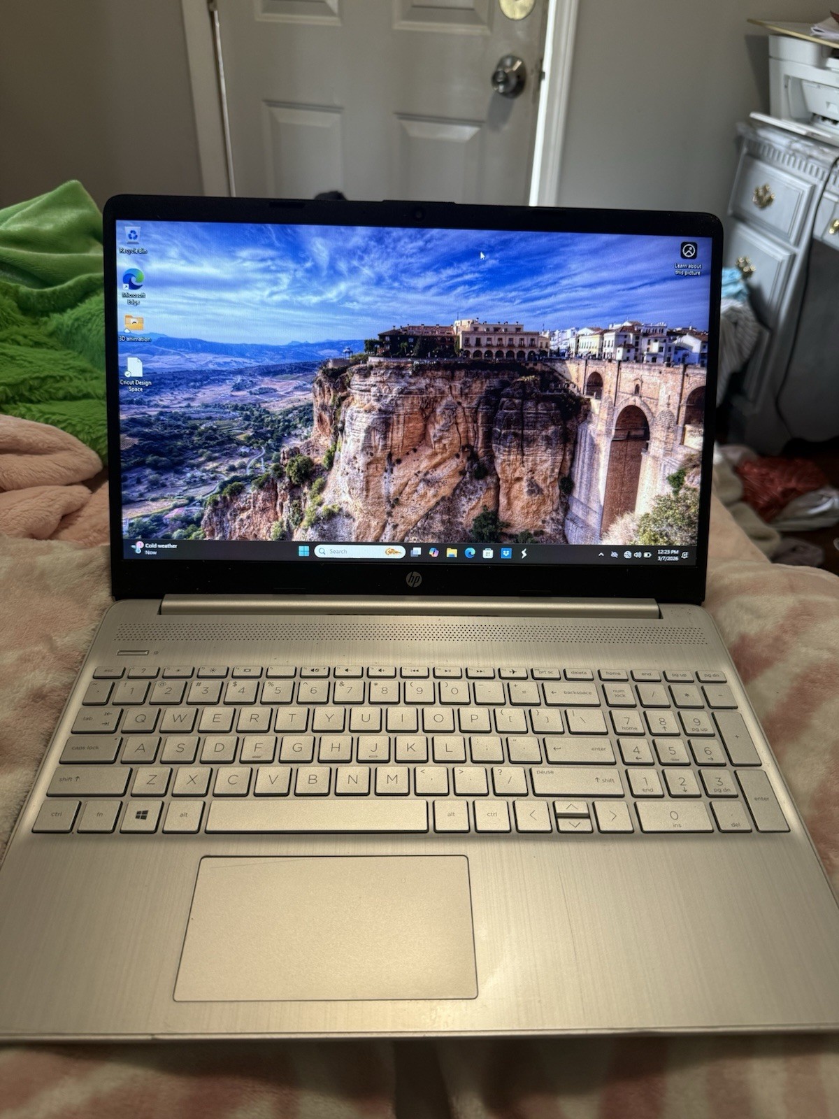 HP Silver Notebook Laptop Windows 11 Home Built-in Webcam PC Computer Portable