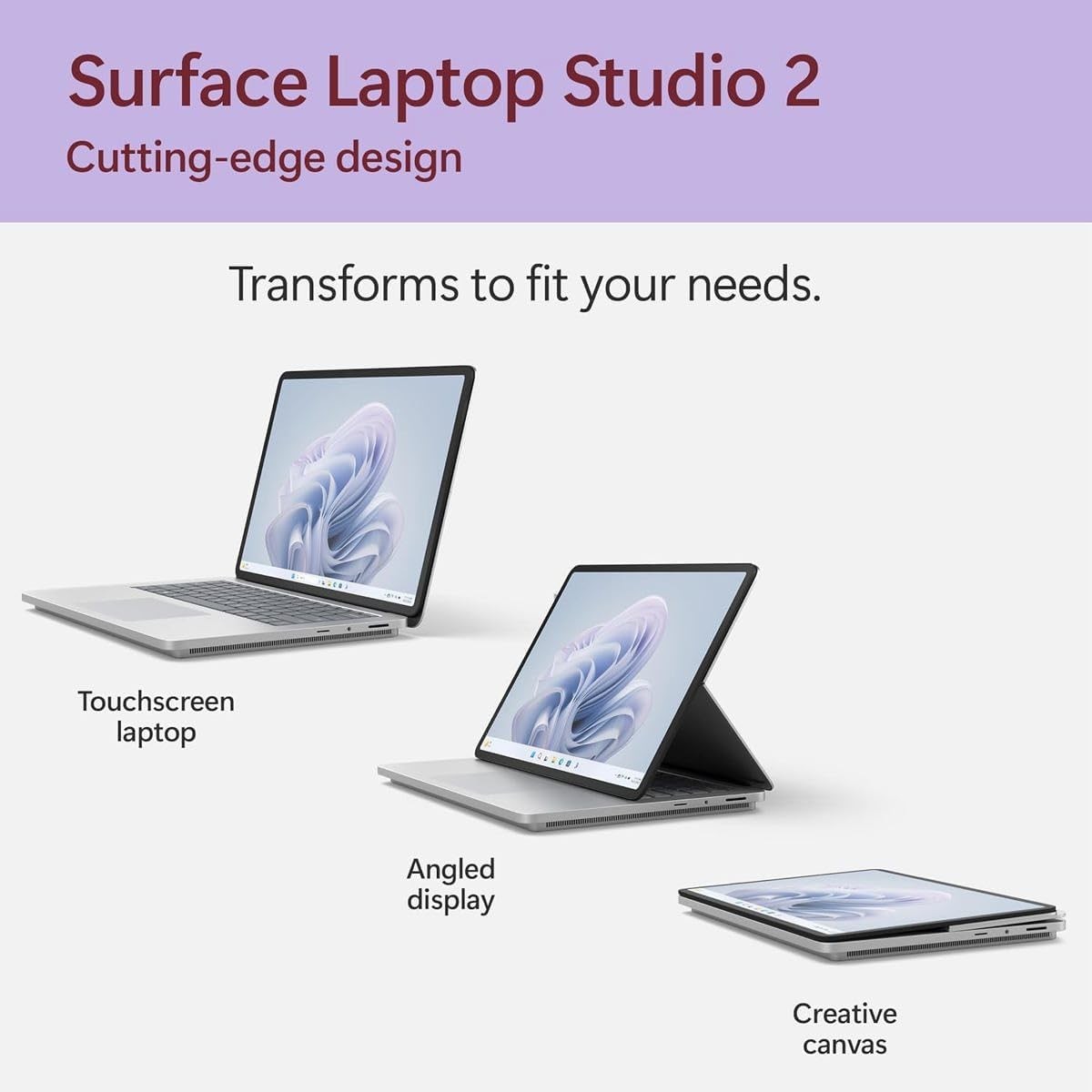 Microsoft Surface Laptop Studio 2 14.4 Touch i7-13700H 64GB RAM 1TB SSD RTX 4060