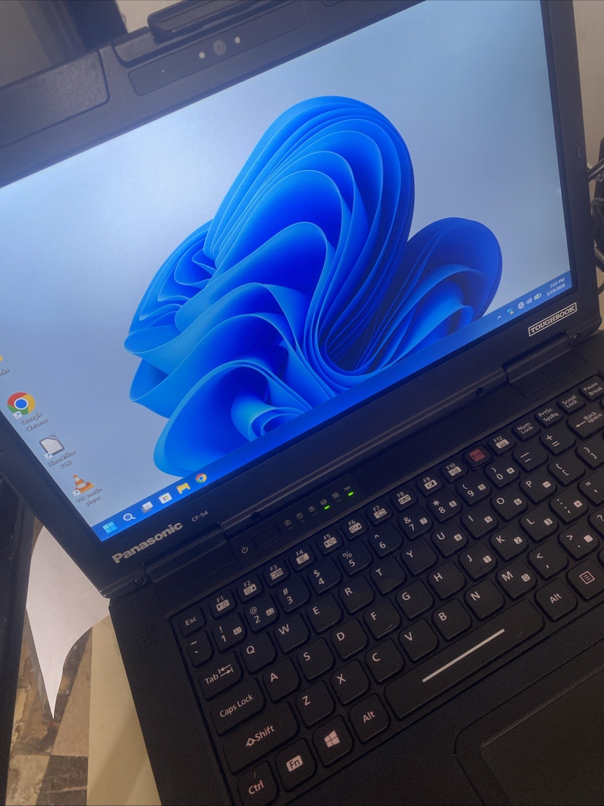 Panasonic cf-54 i7 7600U 2.8GHz 16GHz 256GB SSD BL KB TS Win 11P 39710Hr Battery