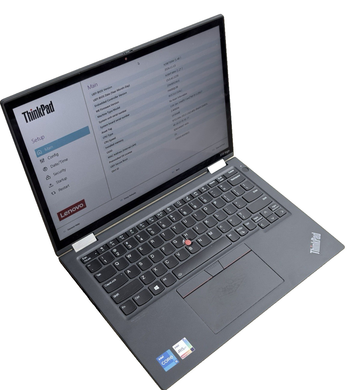 Lenovo ThinkPad X13 Yoga Gen 2 2-in-1 13.3″ |2.40GHz i5-1135G7 16GB NO SSD#209