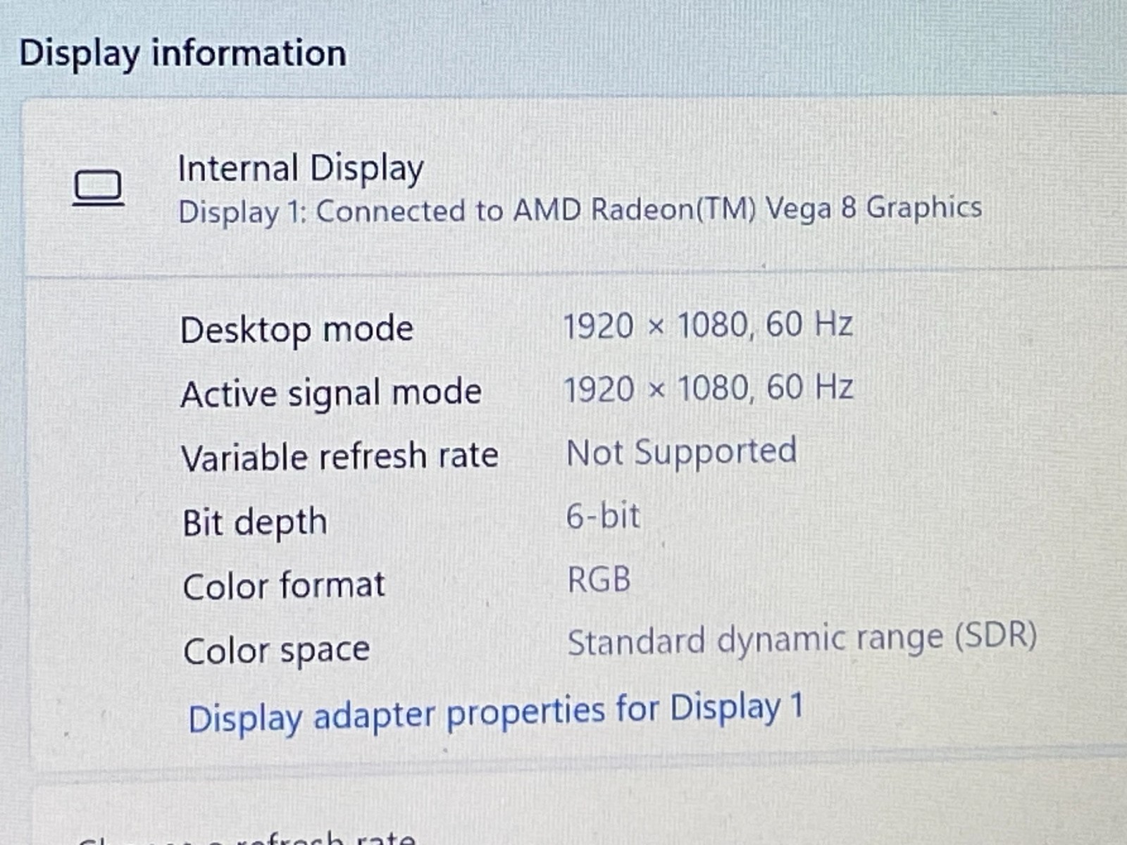 DELL INSPIRON 5575 RYZEN5-2500U@2.00GHz 8GB RAM 256GB SSD NVMe W11H