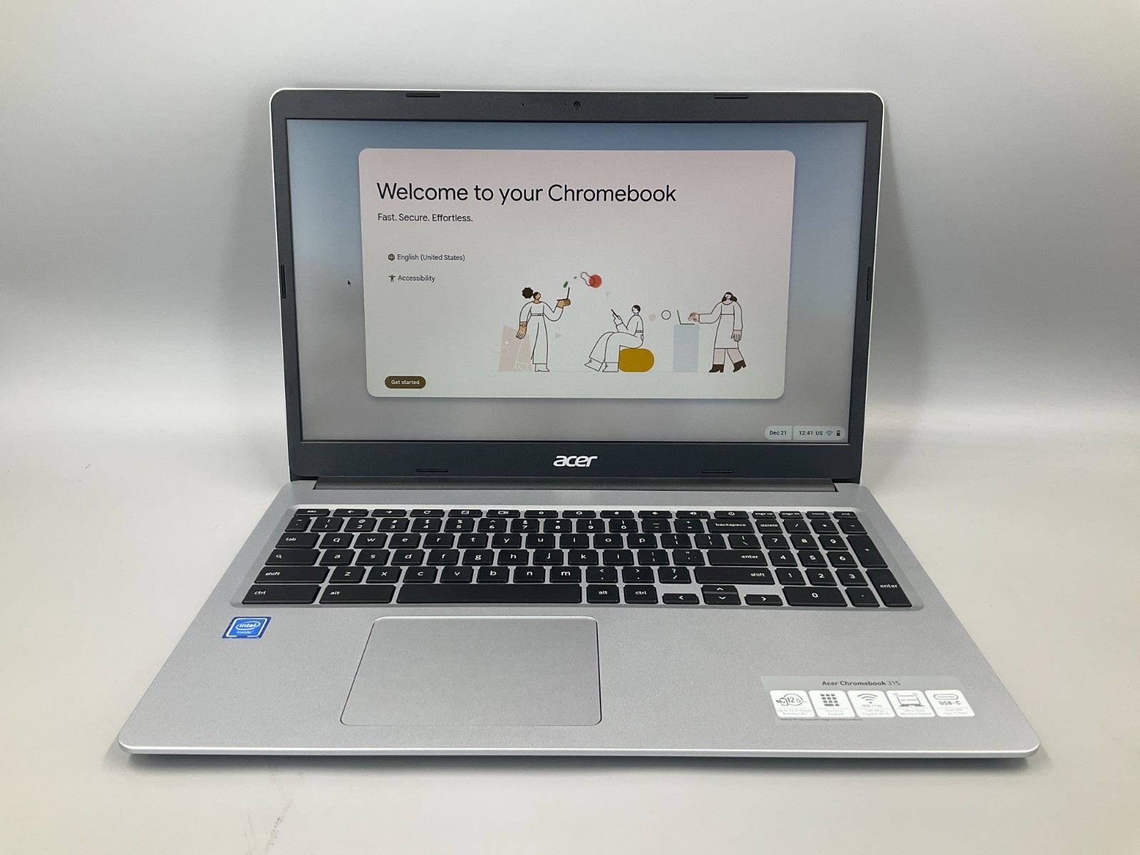 ACER CHROMEBOOK 315 CB315-3H N4020 4GB 32GB 15.6 WORKS ON AC ONLY ✅ 🇺🇸