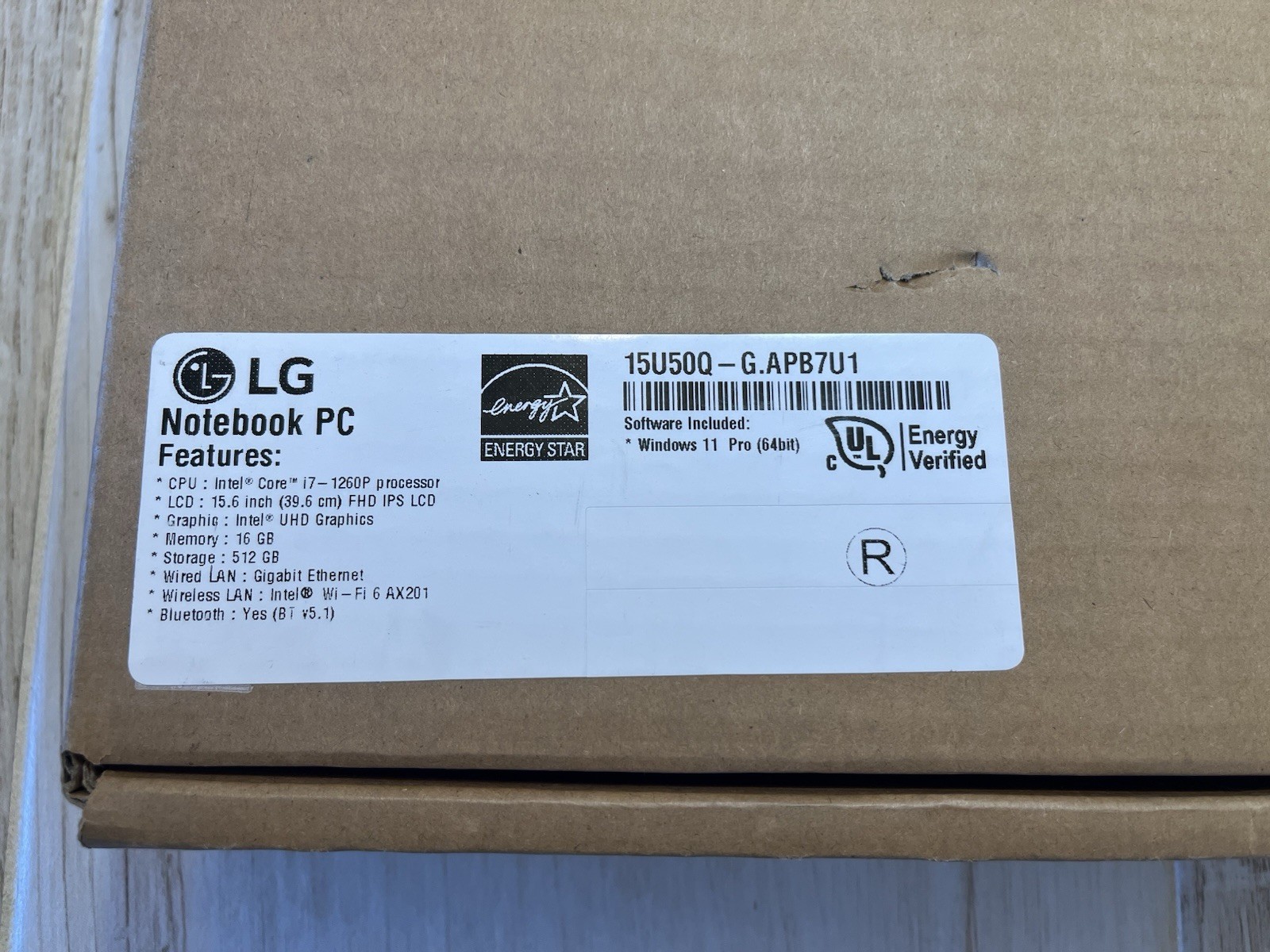 LG Ultra 15U50Q-G.APB7U1 15″ Laptop i5-1235P 8GB 512GB SSD W11P