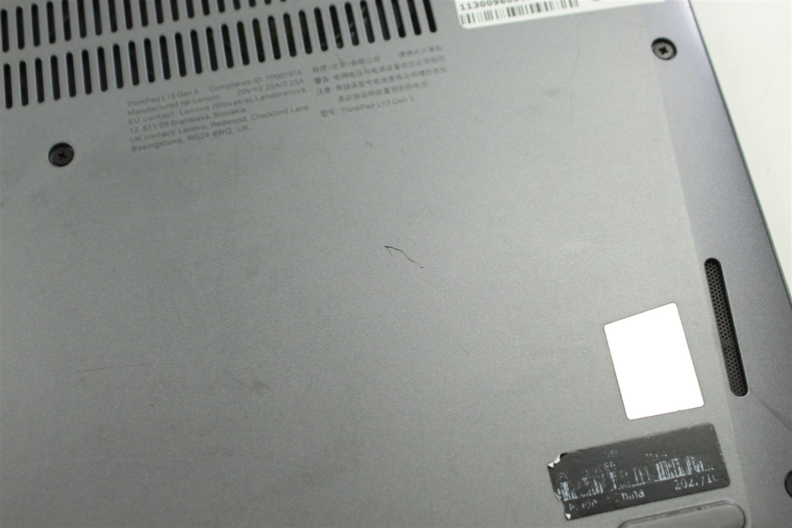 Lenovo ThinkPad L13 Gen 3 13.3″ i5-1245U 1.6GHz 256GB SSD 16GB RAM W11P