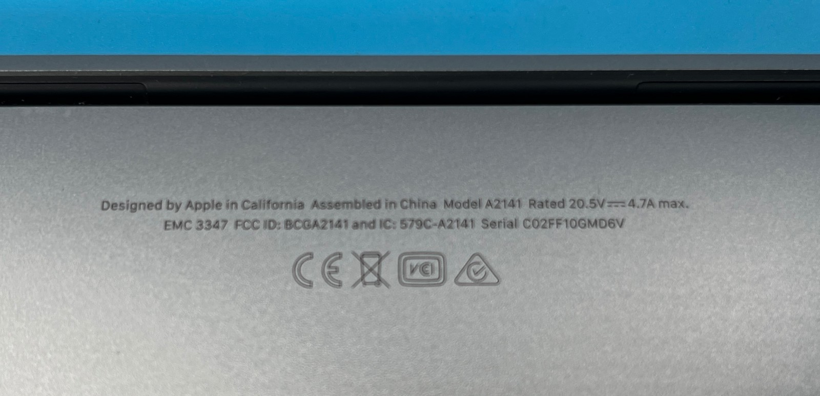 Apple MacBook Pro A2141 16,1 (2019) 16″ 2.40GHz i9-9980HK 32GB 1TB NVME NO OS/AC