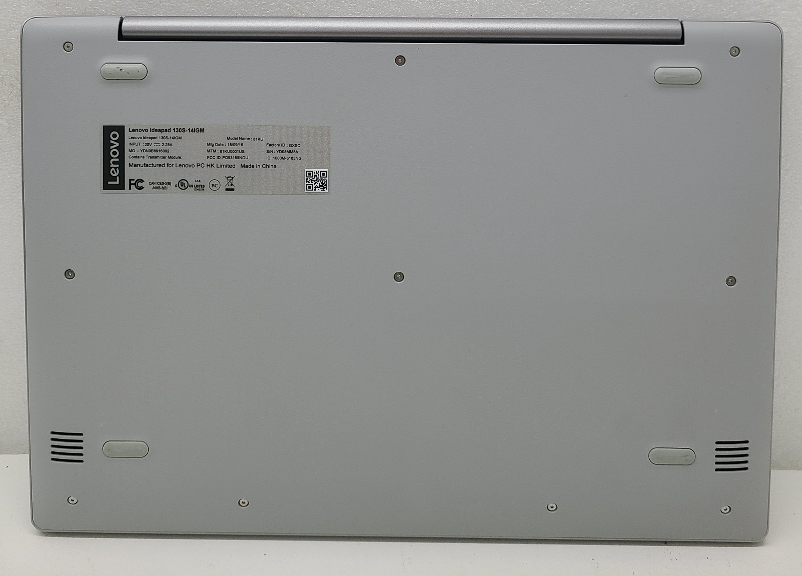 Lenovo Ideapad 130S-14IGM Laptop Intel Pentium Silver N5000 4GB 64GB NO OS (FL)
