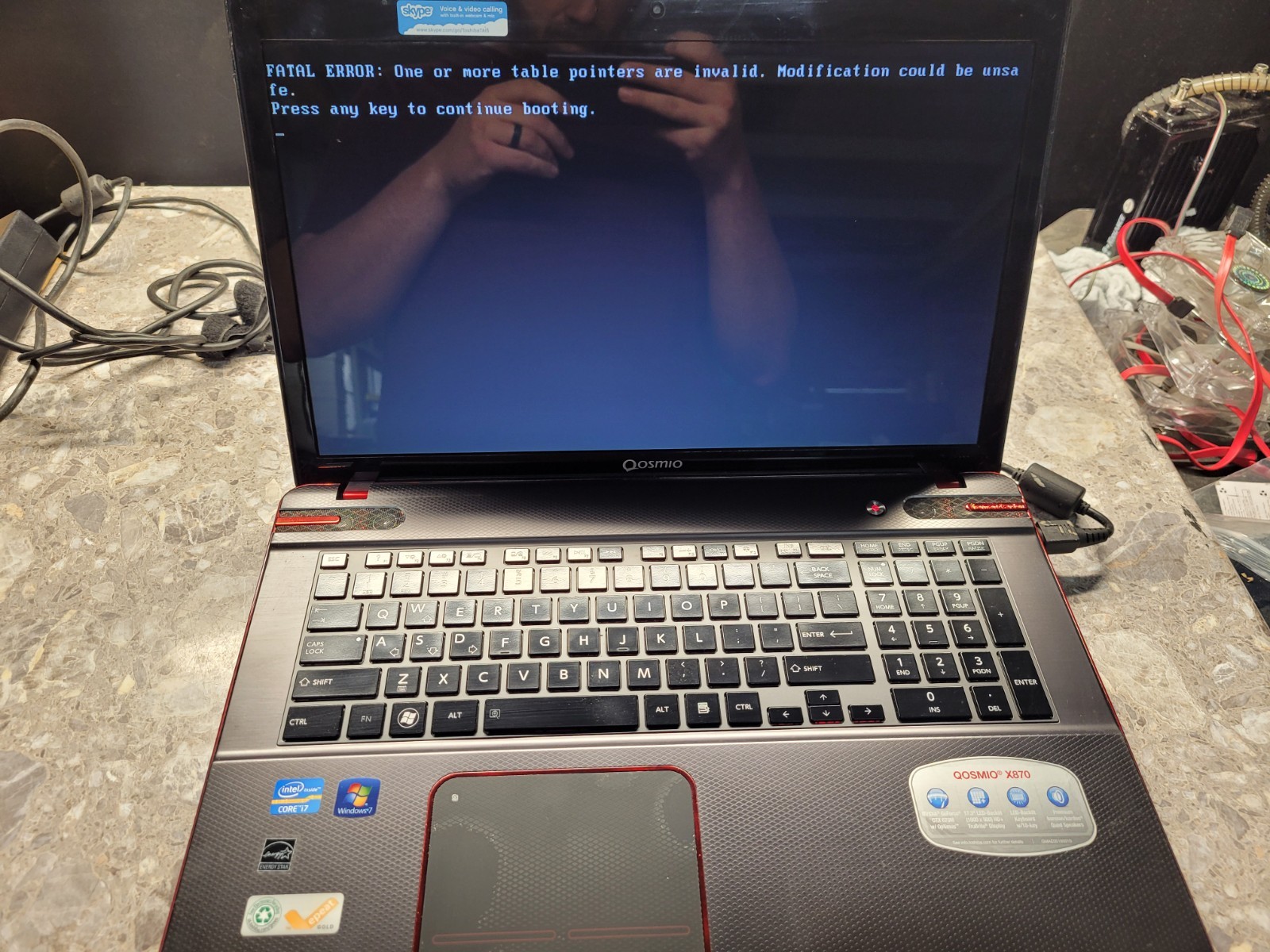 Toshiba Qosmio X870 17.3″ Intel Core i7-3610QM 12GB RAM 250GB SSD Win 7 GTX 670M