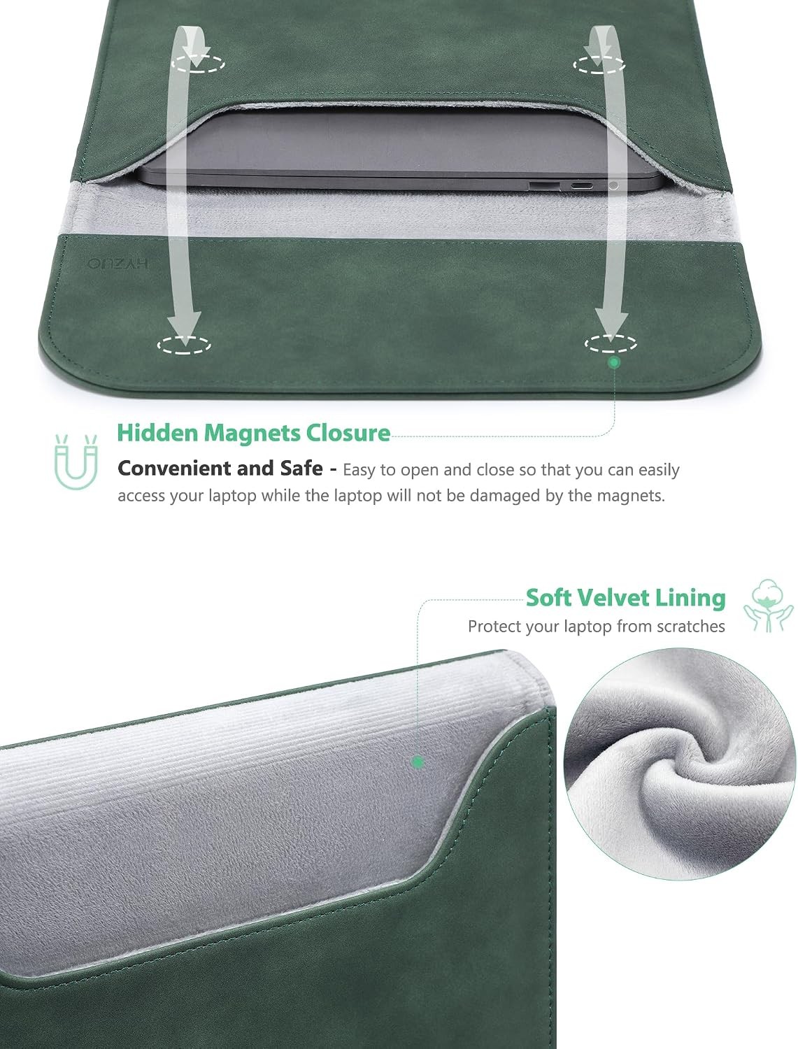 15-16 Inch Laptop Sleeve for MacBook Pro 16 M5/M4/M3/M2/M1 Pro/Max A3428 A3429 A