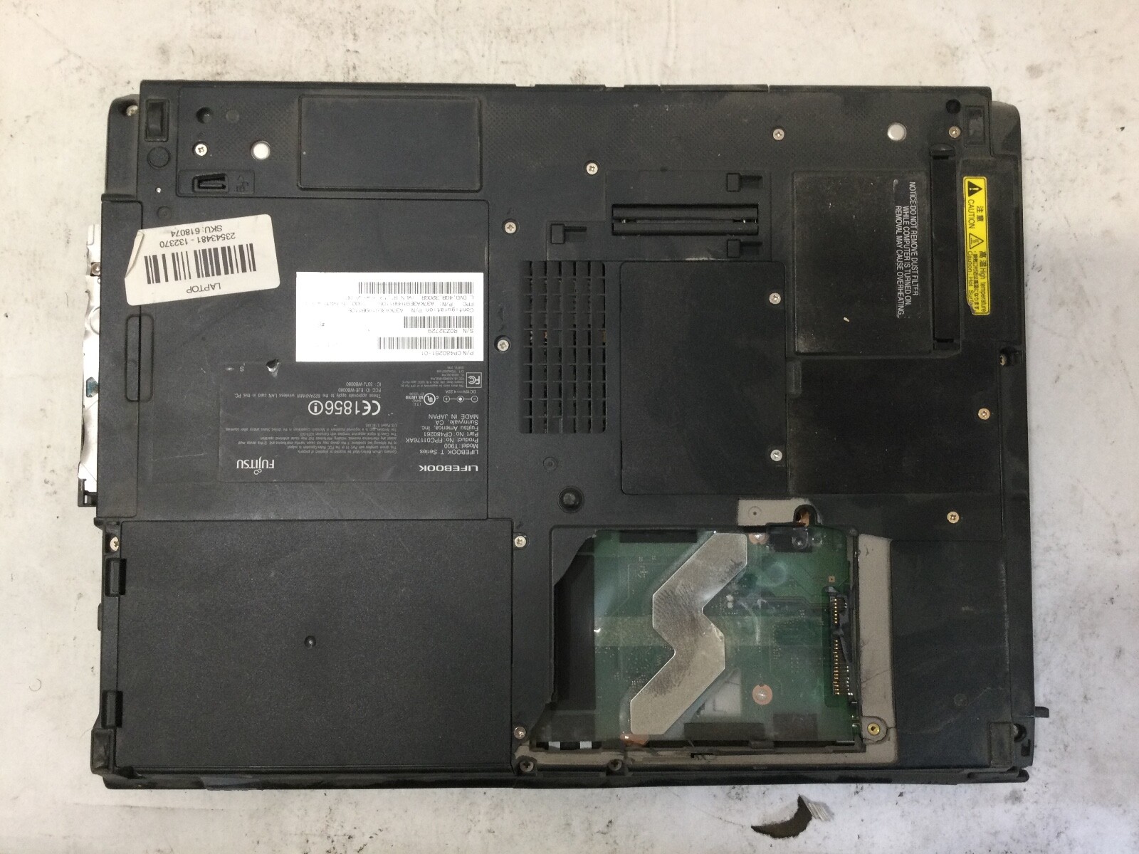 FUJITSU LIFEBOOK T SERIES T900 – INTEL I5 – 4GB RAM – FOR PARTS – READ DESC – BB