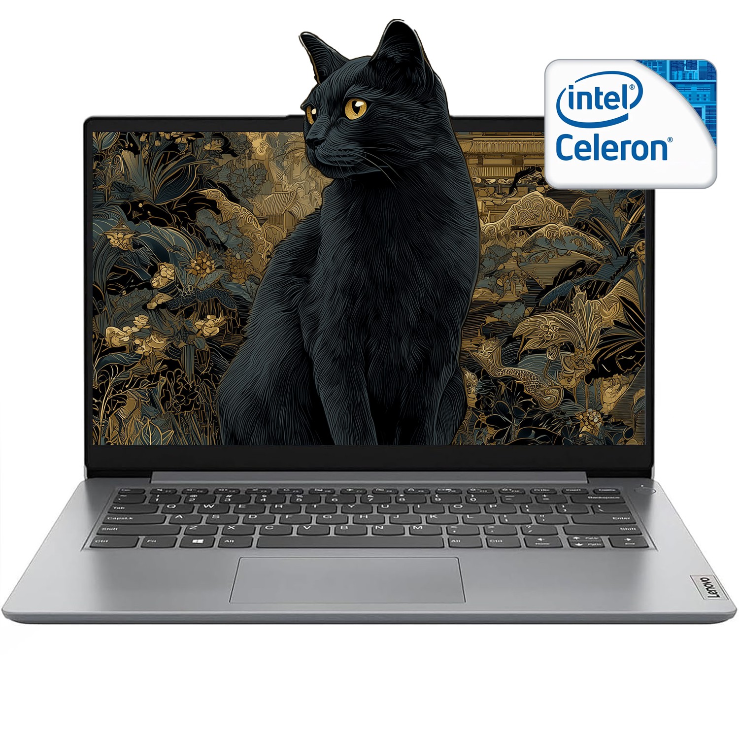 📍Lenovo Laptop Ideapad 1 14″ 2 cores Intel Celeron 60Hz 4GB DDR4 RAM UpTo 384GB