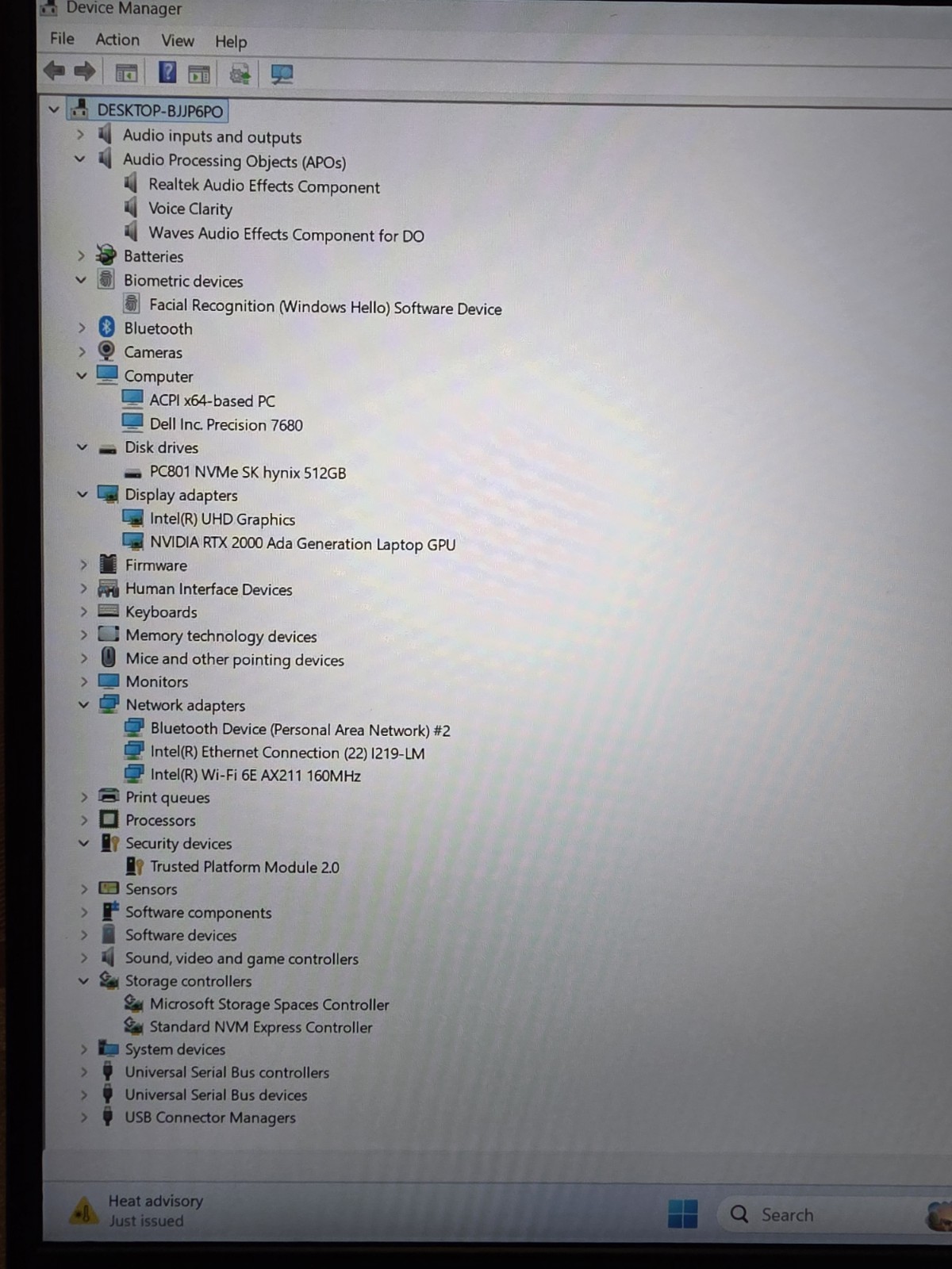 Dell Precision 7680 1200P 16″ i7-13850HX 20cr 32GB 512GB NV RTX 2000-8GB Win 11P