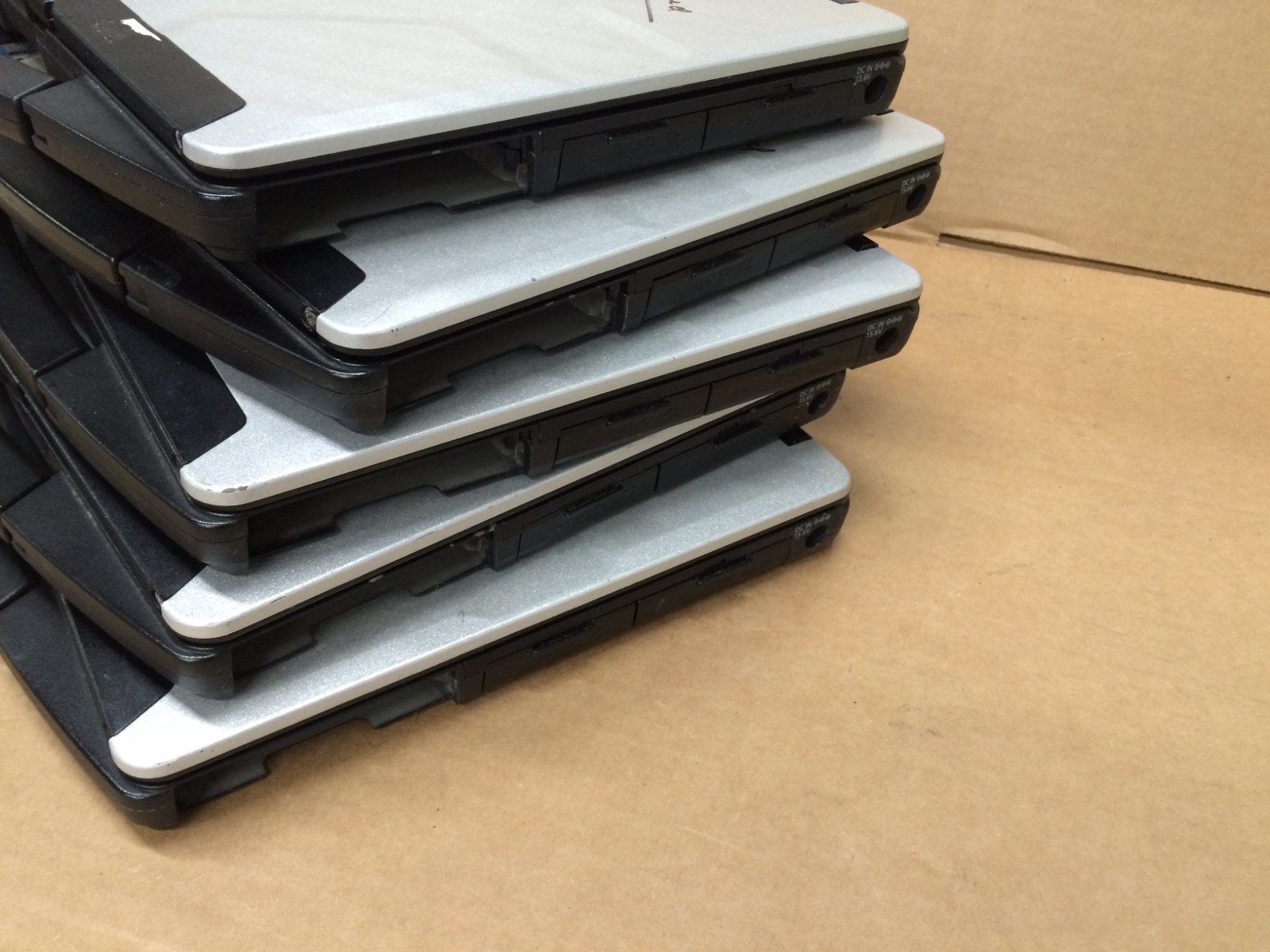 Lot of 5 Panasonic ToughBook CF-54 Laptops BIOS Locked No Hard Drives Parts Only