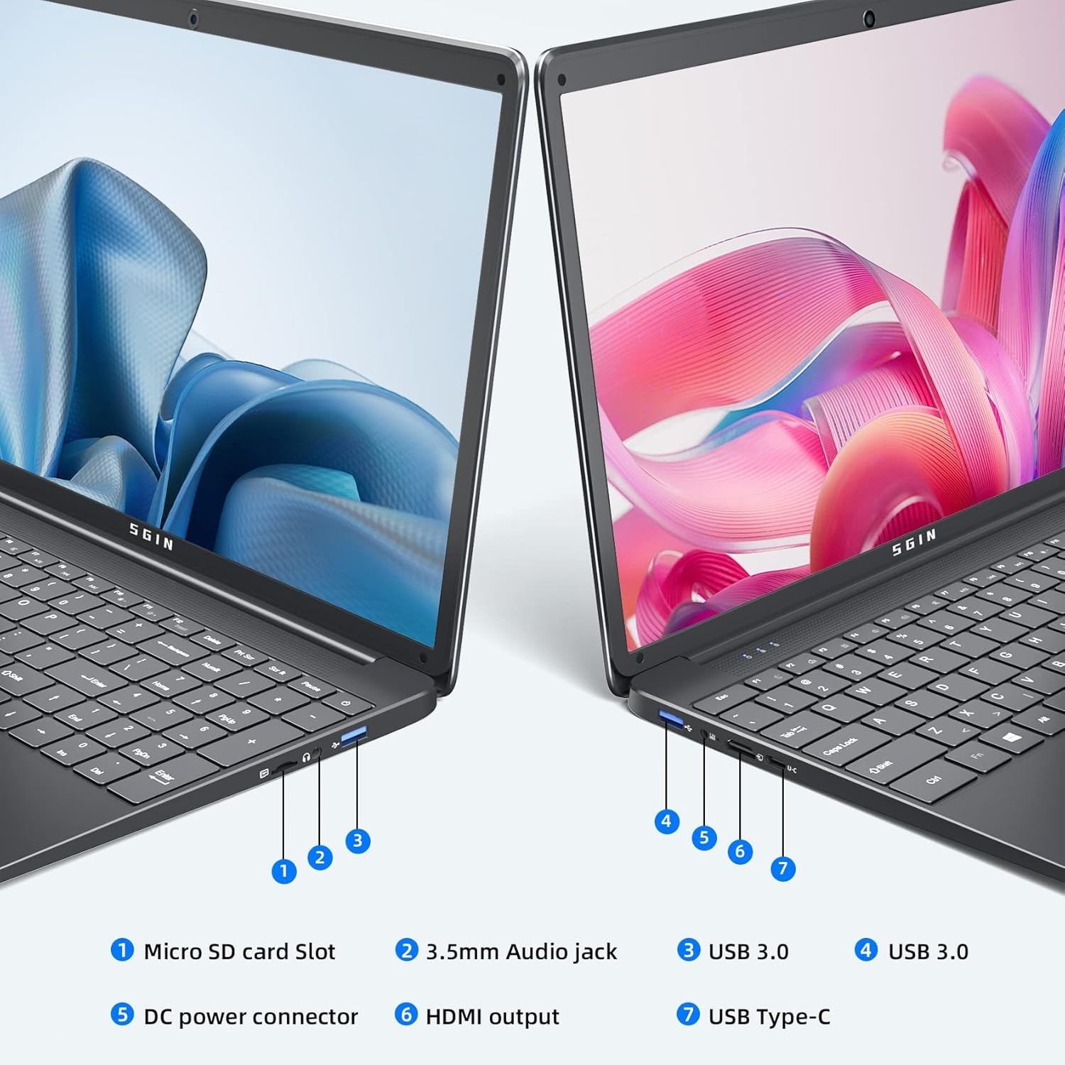 SGIN M15 Pro | Intel Celeron-J4105 | 8GB RAM | 256GB SSD | Windows 11
