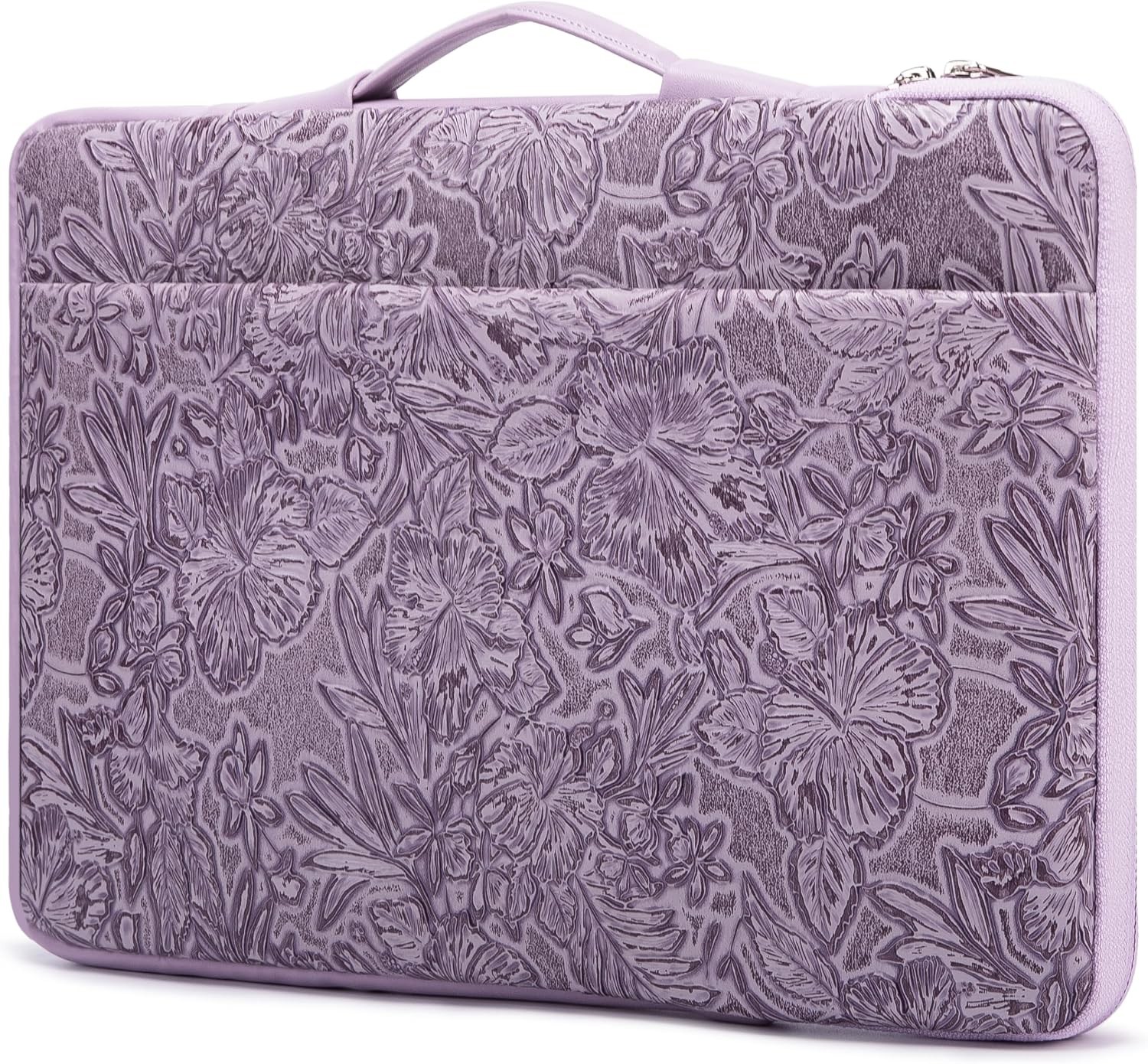360° Heavy Duty Protective Laptop Sleeve in Embossed PU Leather for 16-16.2 inch