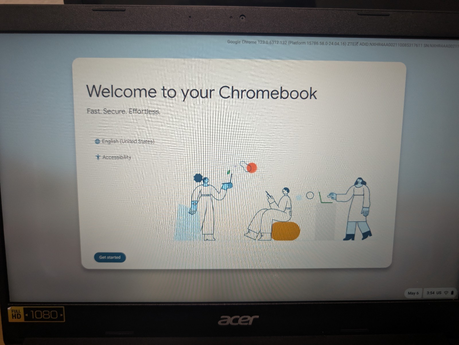 Acer Chromebook C933 N19Q2 Touch Quad Core Pentium N5030 8GB 64GB 14 inch laptop