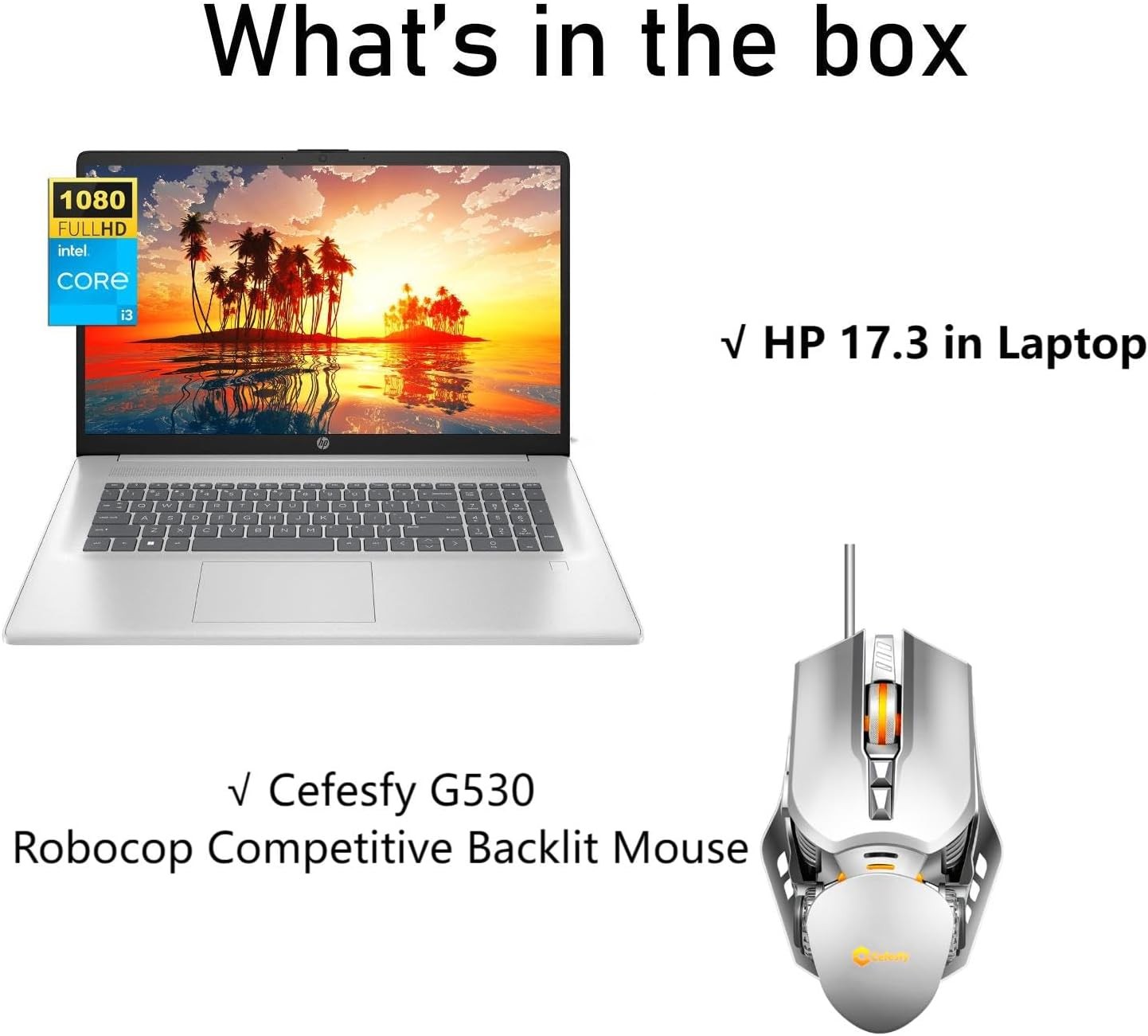 HP Laptop 17.3″ FHD LED Intel CORE i3-N305 UP TO 32GB RAM 2TB SSD PC