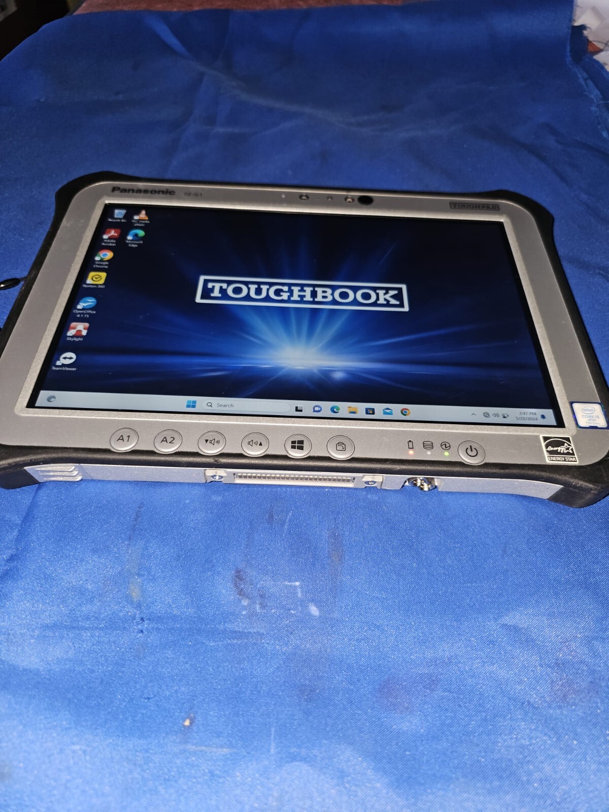 LAN/PANASONIC TOUGHPAD FZ-G1 MK4 I5 2.4GHZ 8GB, 256GB SSD 4G LTE/win11