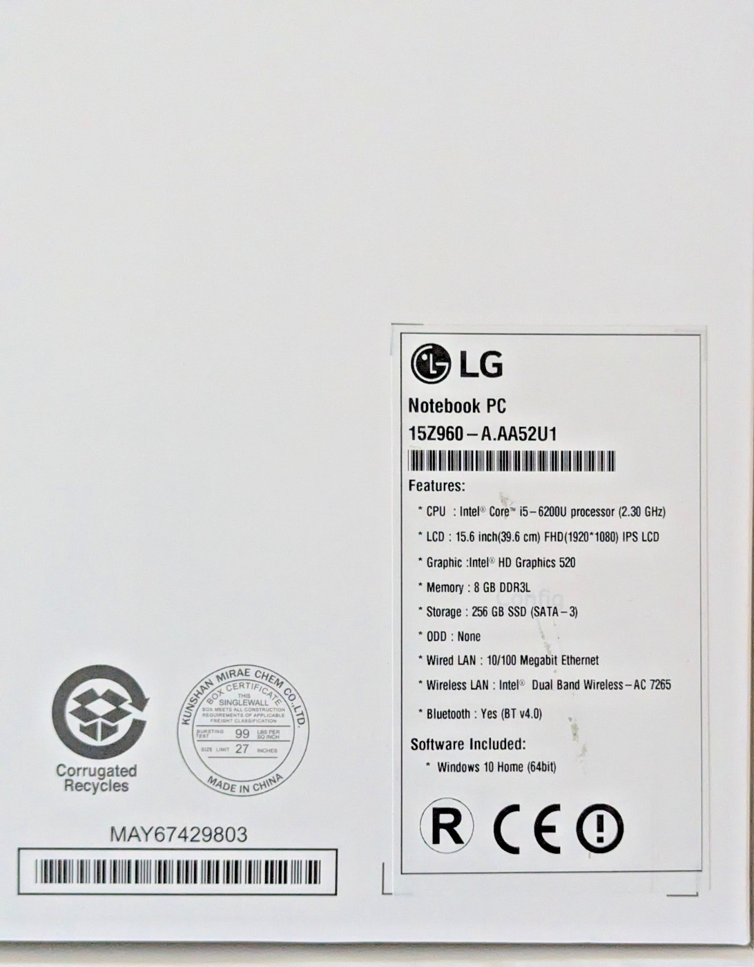 LG Gram 15Z960 Ultralight Laptop 15.6″ FHD i5-6200U 16GB/1TB/WiFi-6/NEW BATTERY
