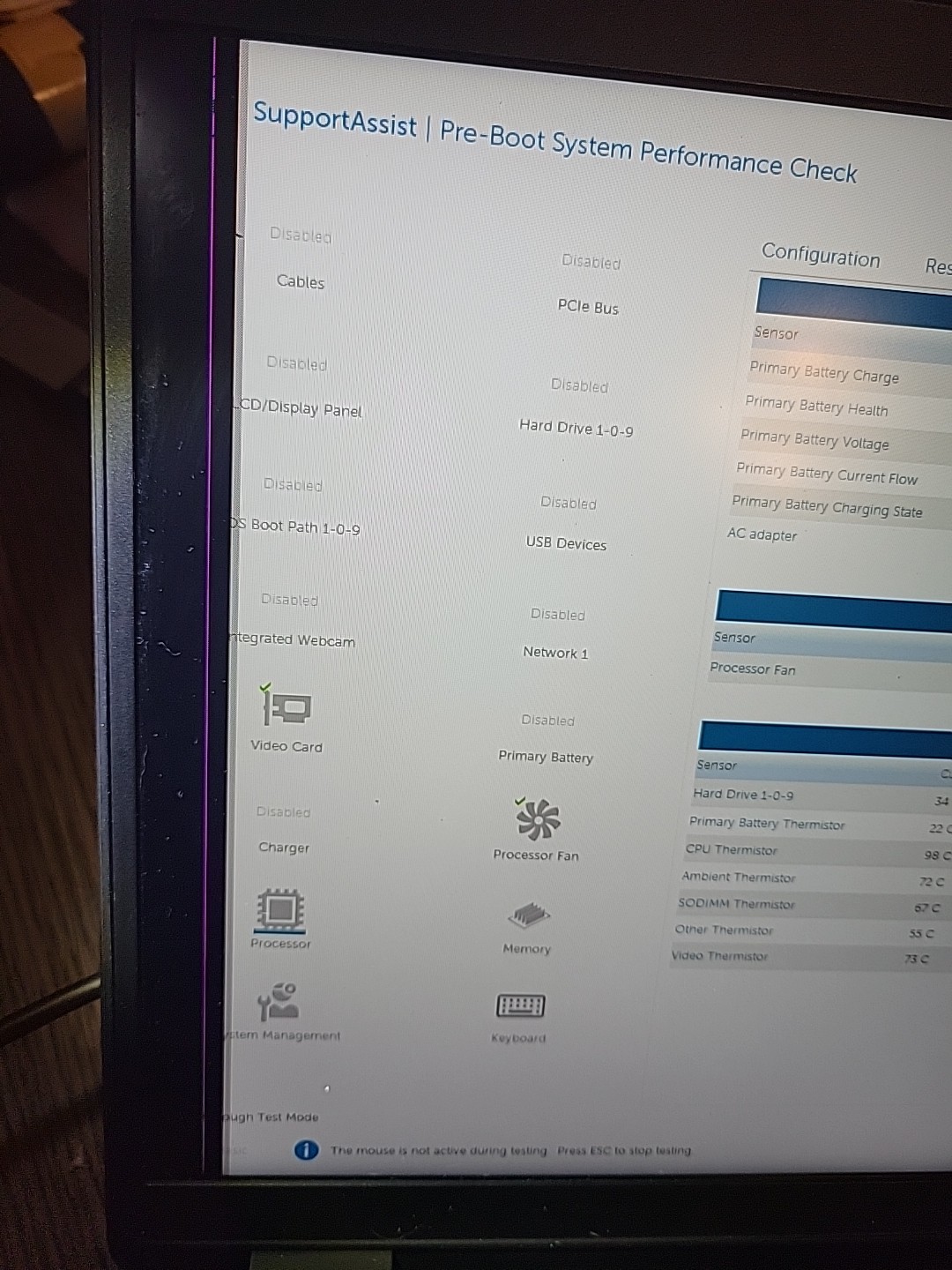Dell Precision 3541, Broken Screen 256GB NVME, 8GB Ram, Core i7 9th Gen. No OS
