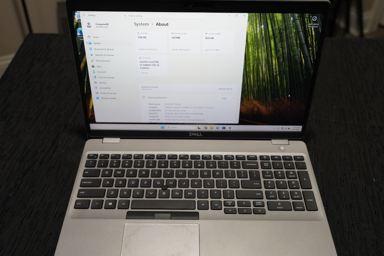 2020 Dell Latitude 15 5511 i5-10400H 16GB RAM 250GB HDD 15.6″ HD PRO Fingerprint