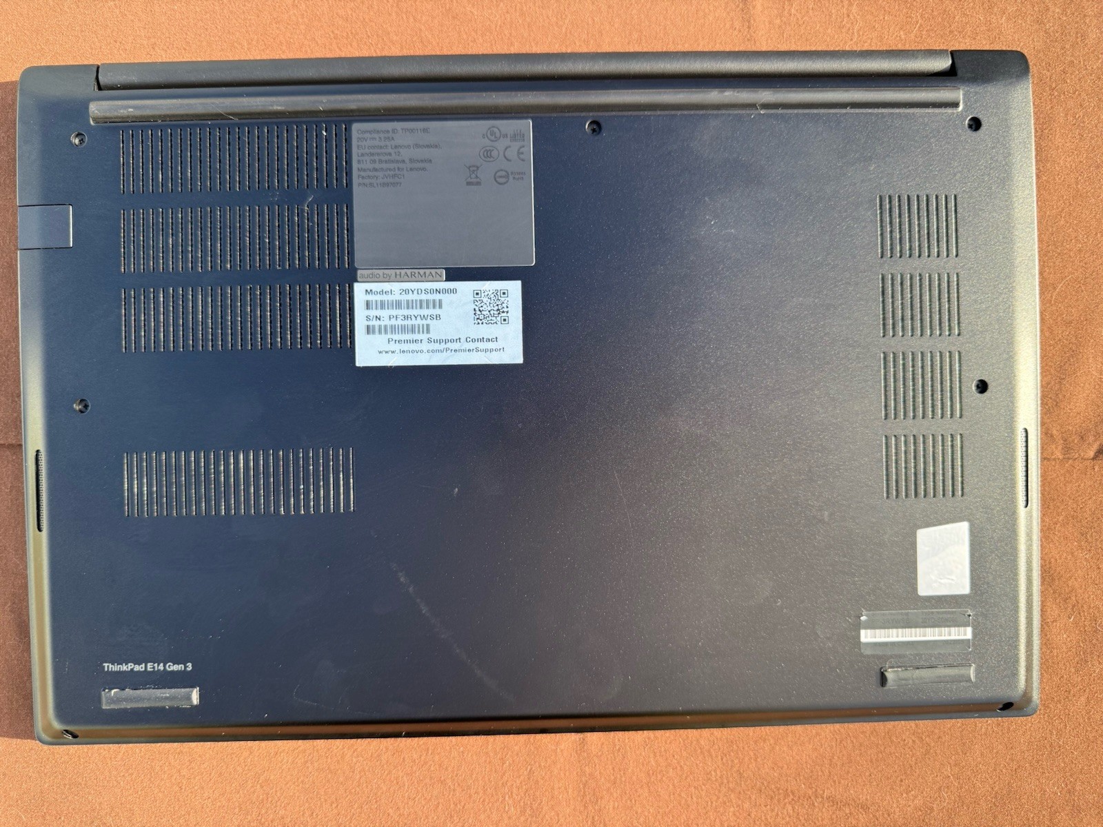 Lenovo ThinkPad E14 Gen 3 –Laptop (Ryzen 5 5500U,256GB SSD)– Fully Reset & Ready