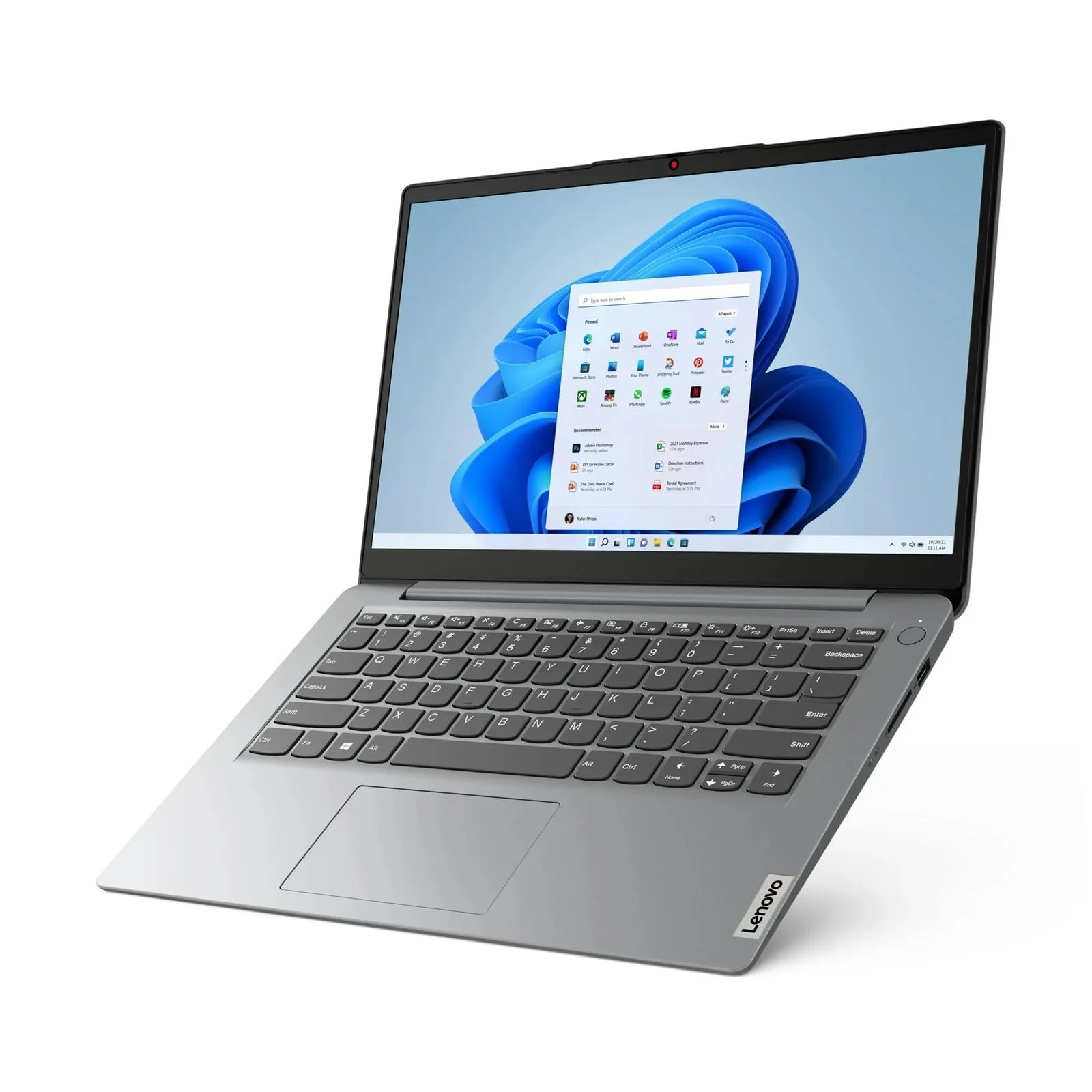 Lenovo IdeaPad 1i 14″ HD Laptop. Intel N4500, 4GB, 128GB, W11H, 82LV0075US