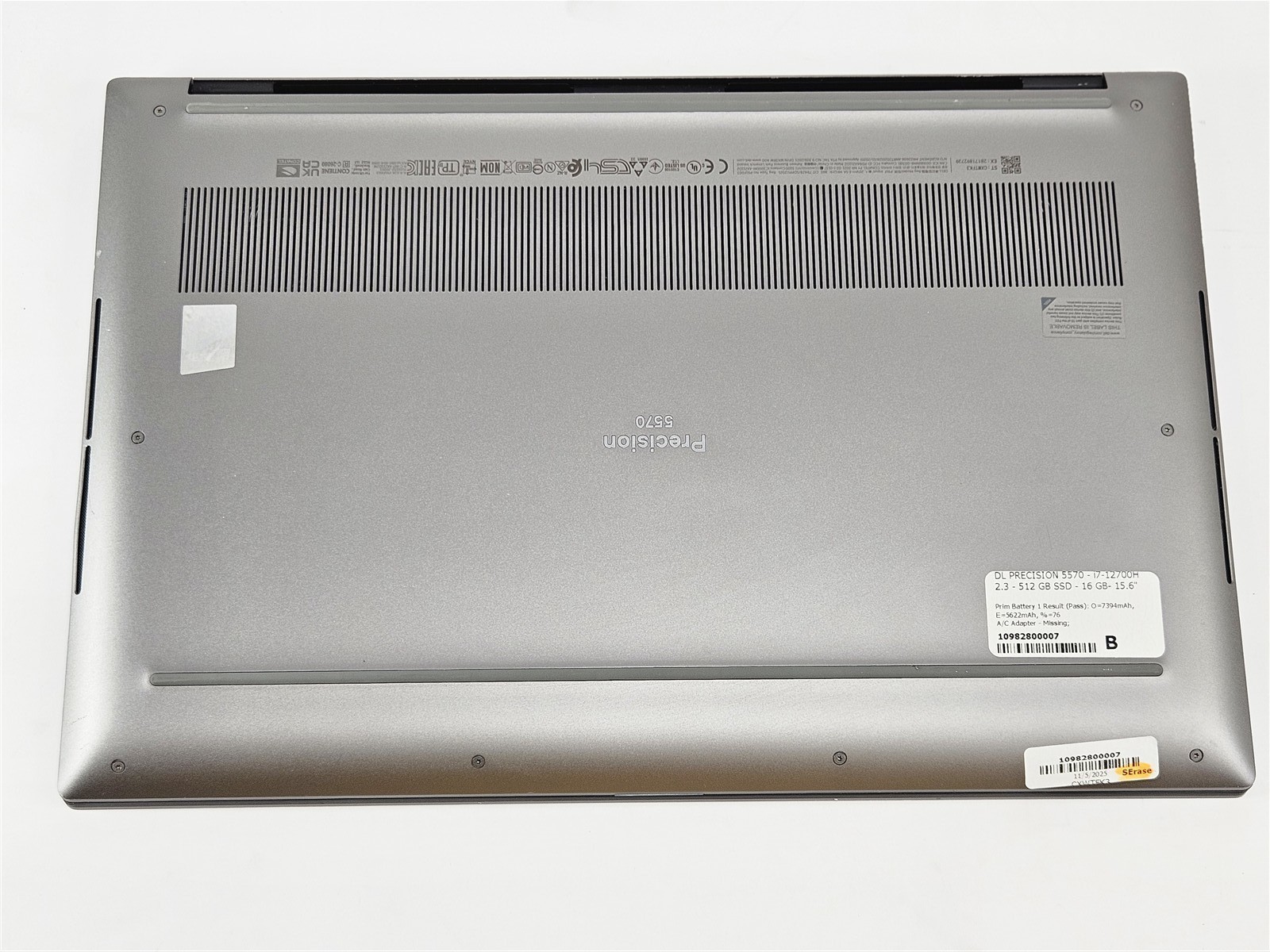 Dell Precision 5570 Intel Core i7-12700H 16GB 512GB SSD 15.6″ NVIDIA RTX A2000
