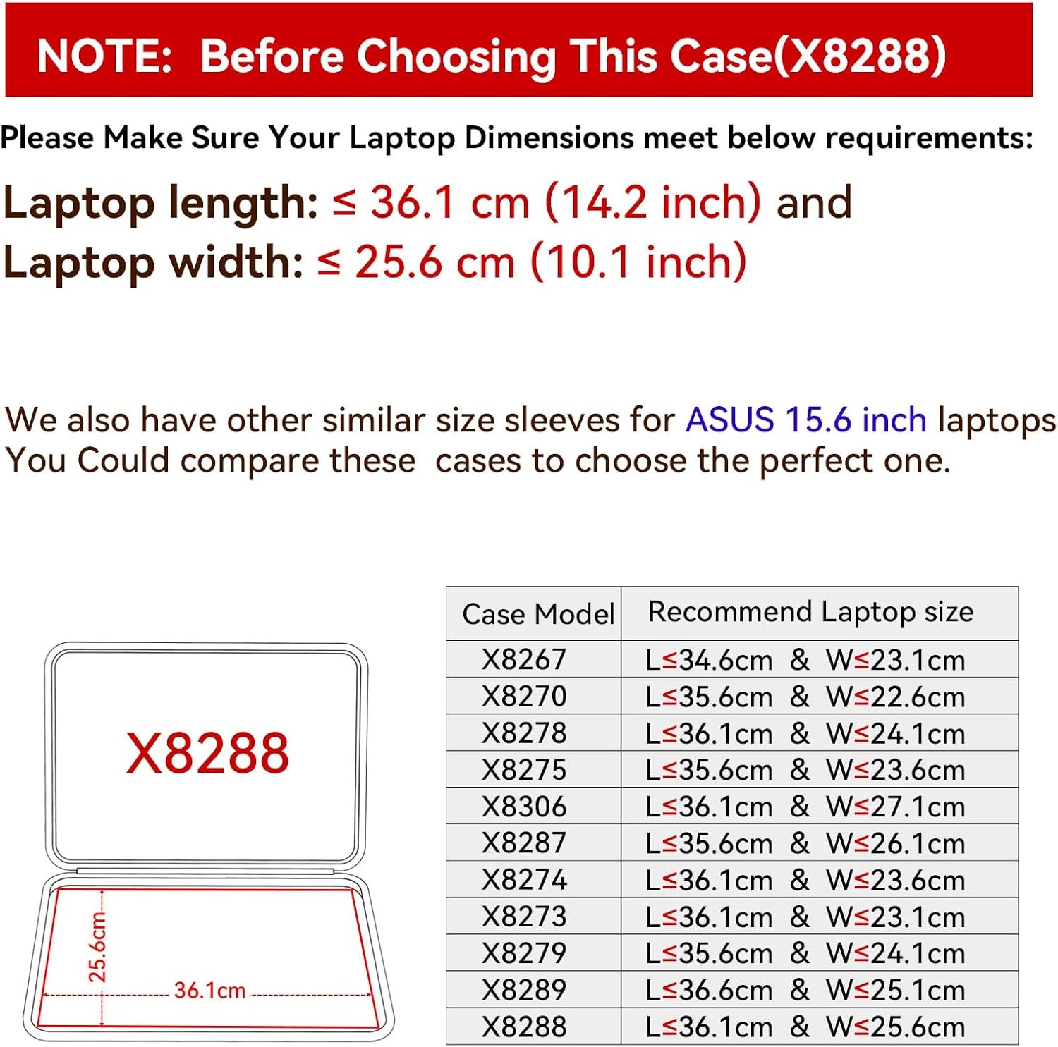 Waterproof Sleeve for 16 inch ASUS TUF Gaming A16 & 15.6 inch TUF Gaming Laptop