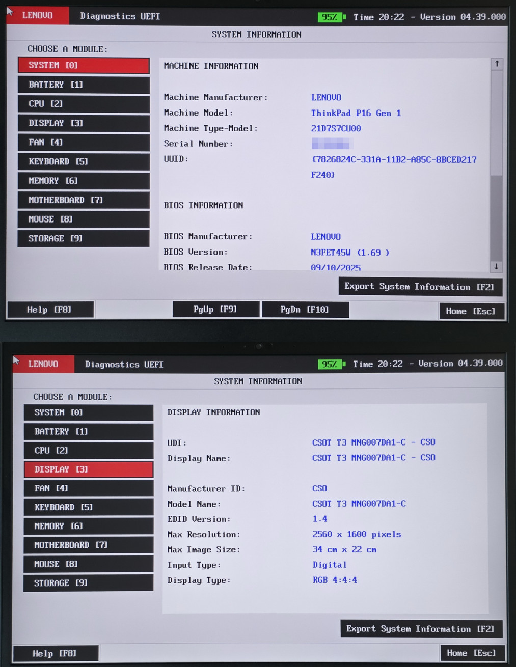 Lenovo ThinkPad P16 Gen 1 i9-12950HX 16″ 2560×1600 32GB RTX A4500 ADP