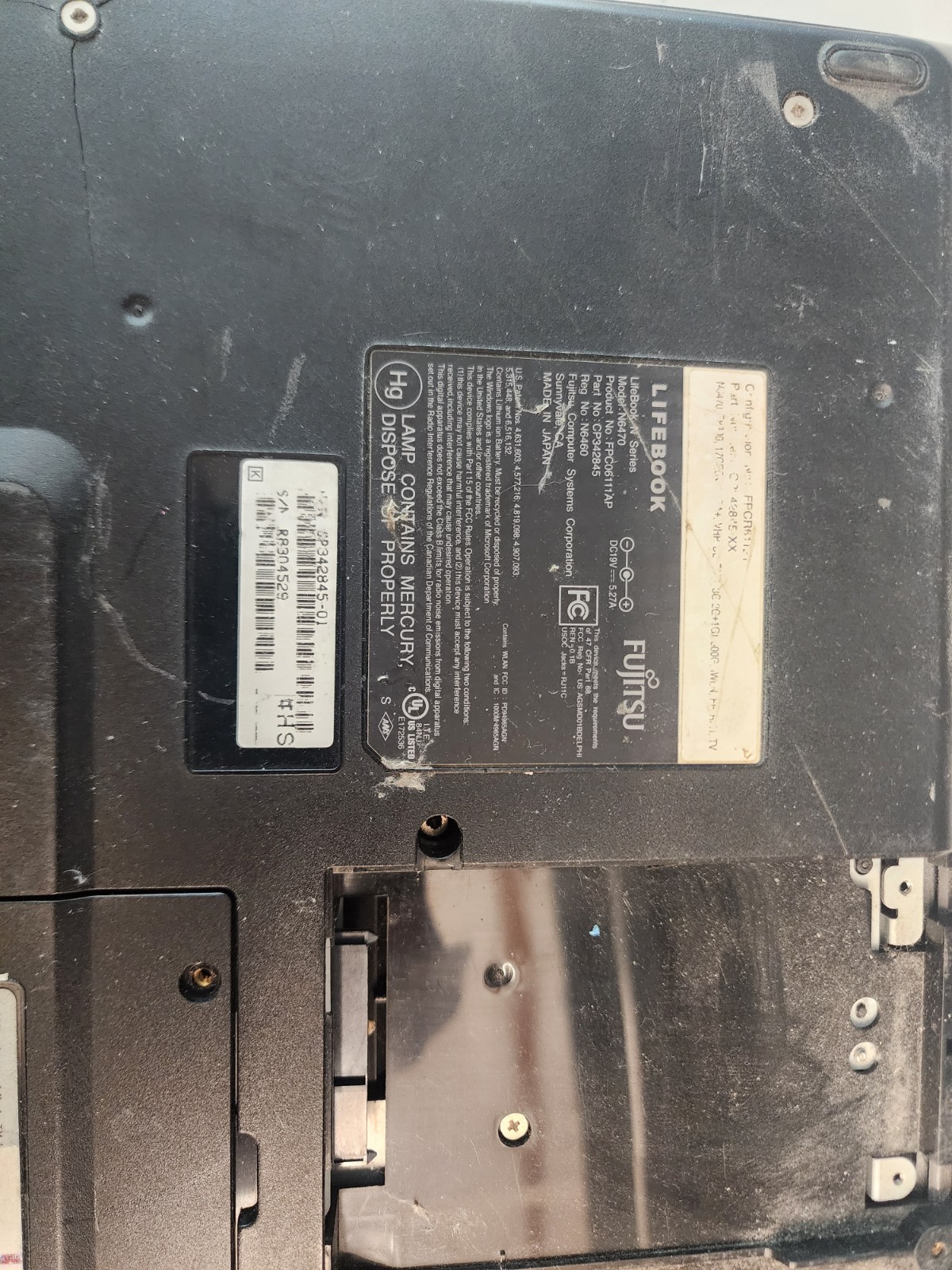 fujitsu lifebook n6470 n series Laptop Core 2 Duo T8300@2.40ghz 3gb Ram