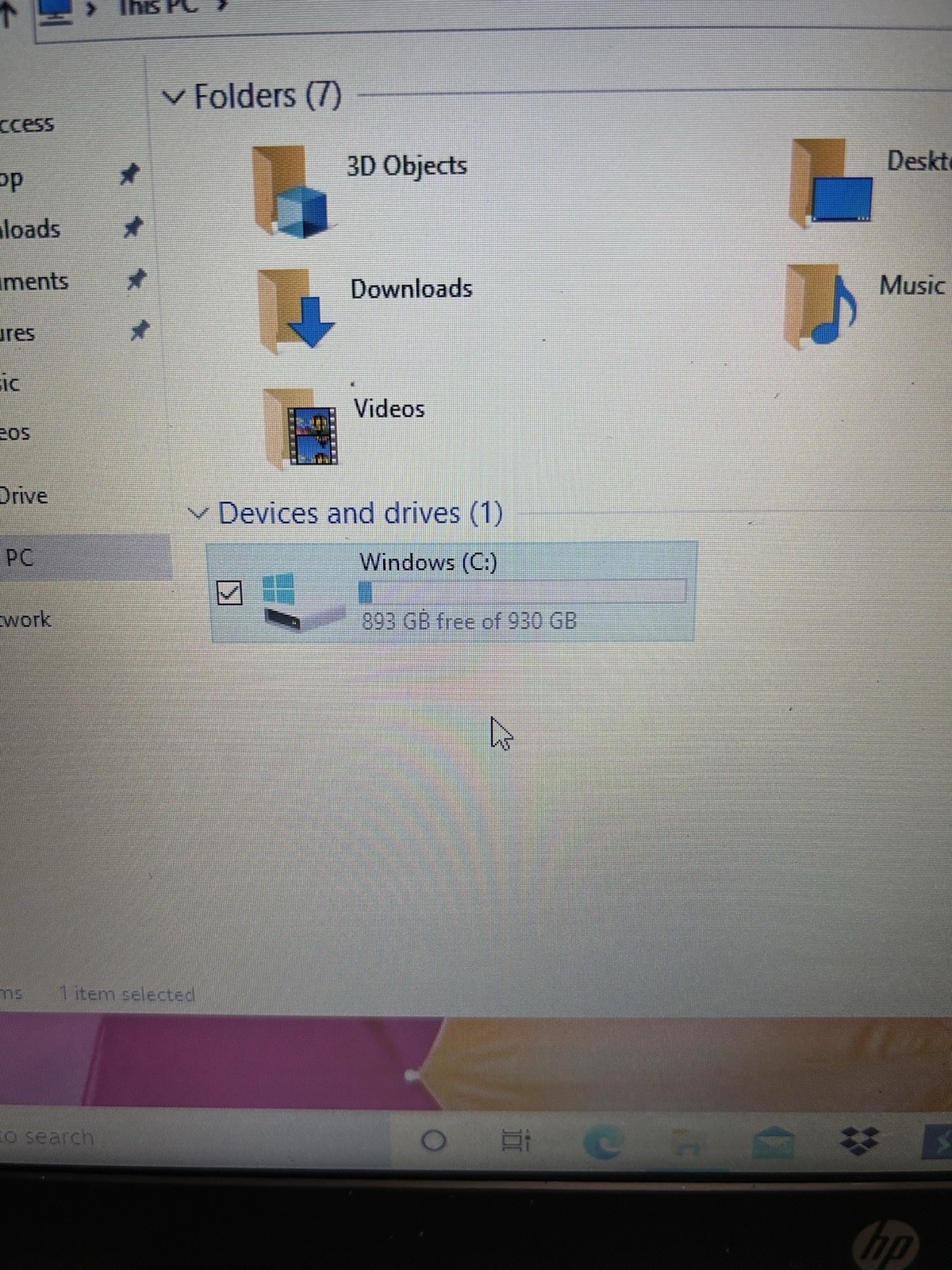 HP PAVILION 15-CS1063CL | CORE i5-8265U | 1 TB | 8GB | W/ POWER ADAPTER
