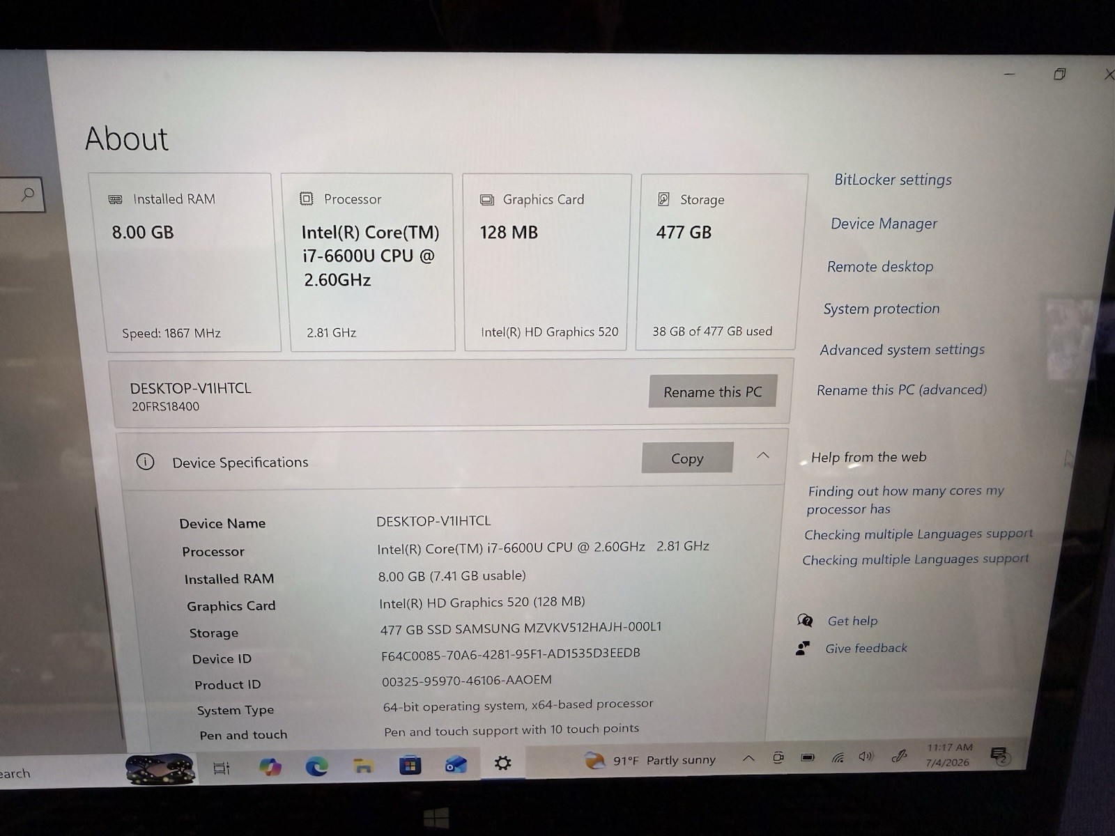 Lenovo ThinkPad X1 Yoga 1st Gen 14″ 2-in-1 Touch i7-6600U 16GB 512GB SSD Win 11