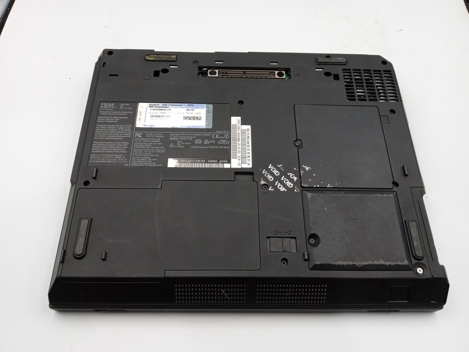 IBM ThinkPad R31 2656-LU2 Laptop Intel Pentium III 1.13GHz – PARTS / REPAIR -RR