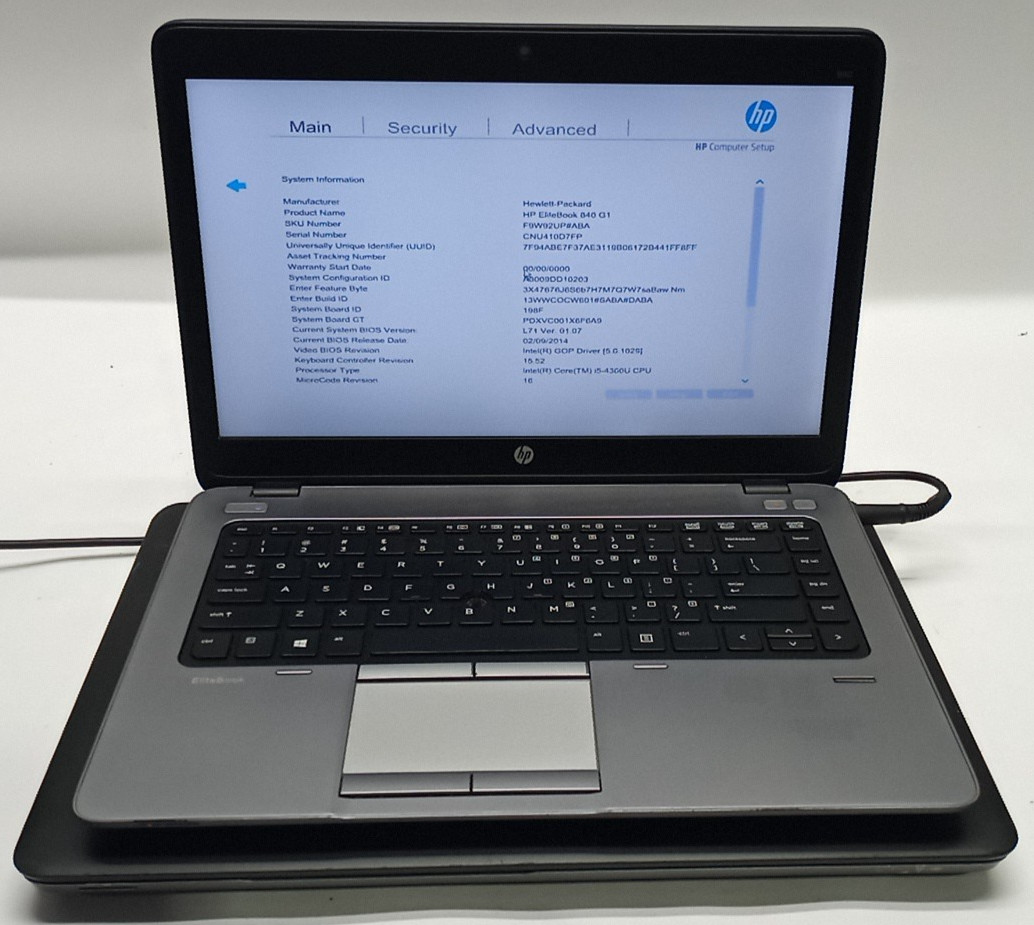 Lot(2) HP EliteBook 840 G1/ProBook 650 G1 I5-4th Gens 4GB No HDD/Battery MC297*