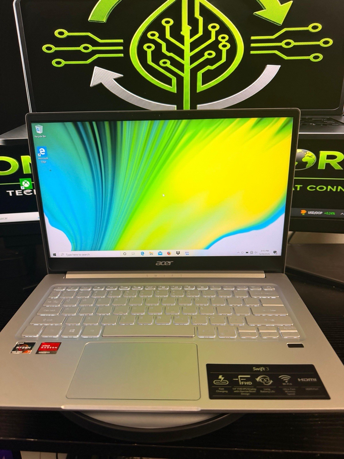 Acer Swift 3 SF314-42 14in FHD Ryzen 7 4700U 8GB 512GB SSD Win10 Silver