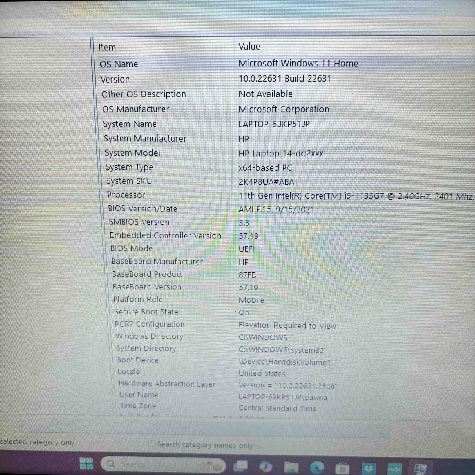 HP 14-DQ2088WM Win 11 Core i5-1135G7 2.4GHz 8GB RAM 256GB SSD 14″