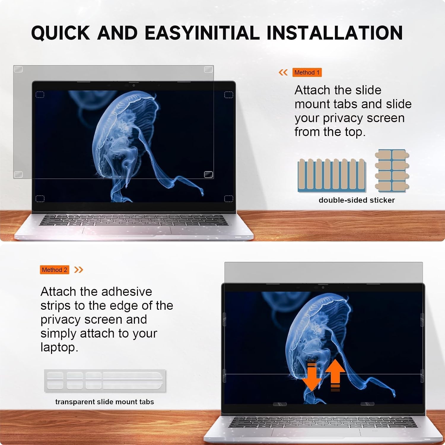 Laptop Privacy Screen 13.3 Inch Compatible with Hp/ Dell/ Acer/ Samsung/ Asus…