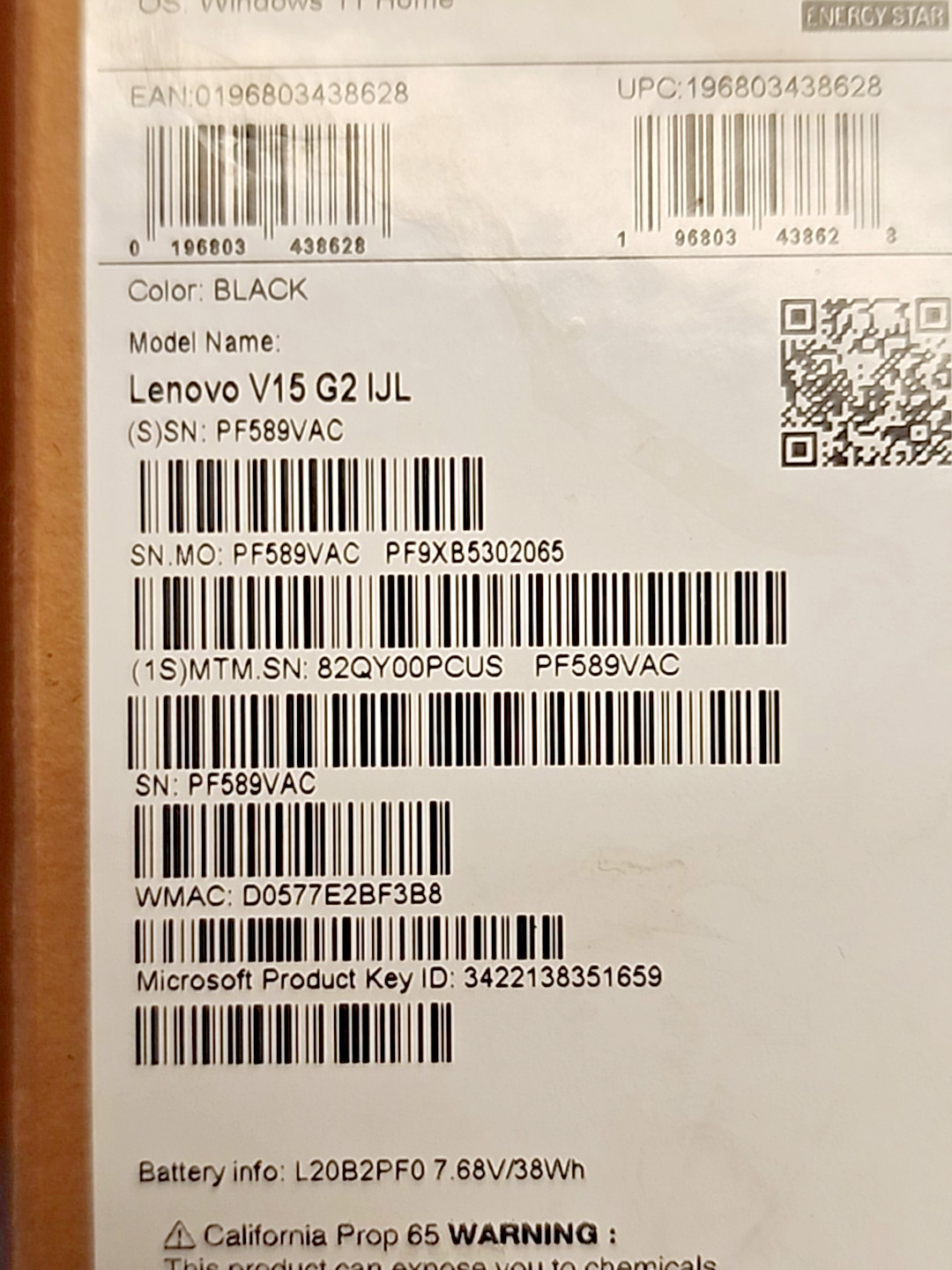 Lenovo V15 G2 15.6″ FHD Anti-Glare Business Laptop, Intel Celeron N4500, 8GB RAM