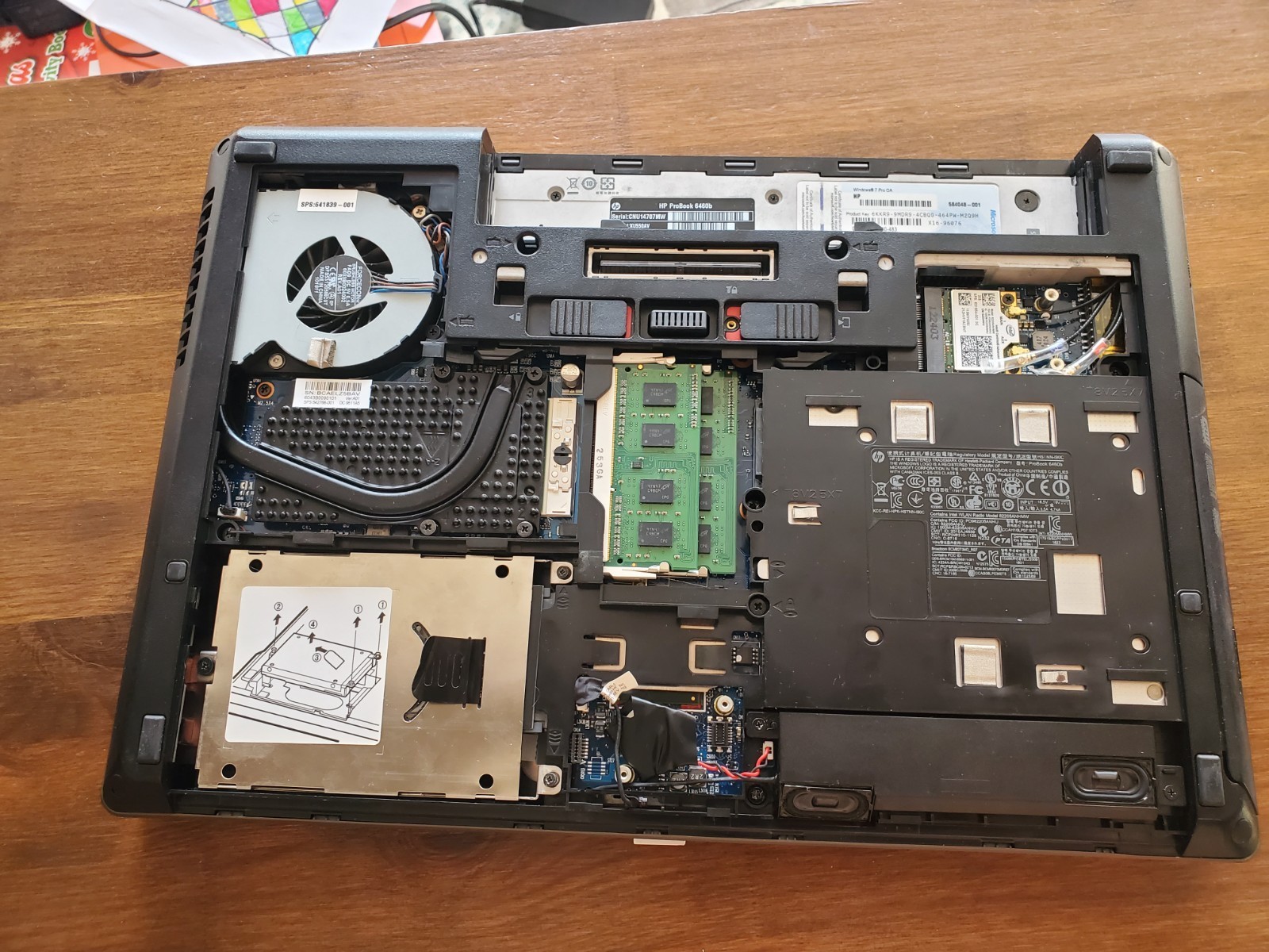 HP Probook 6460b Laptop – i3-2310M, 64gb SSD, 8gb RAM.