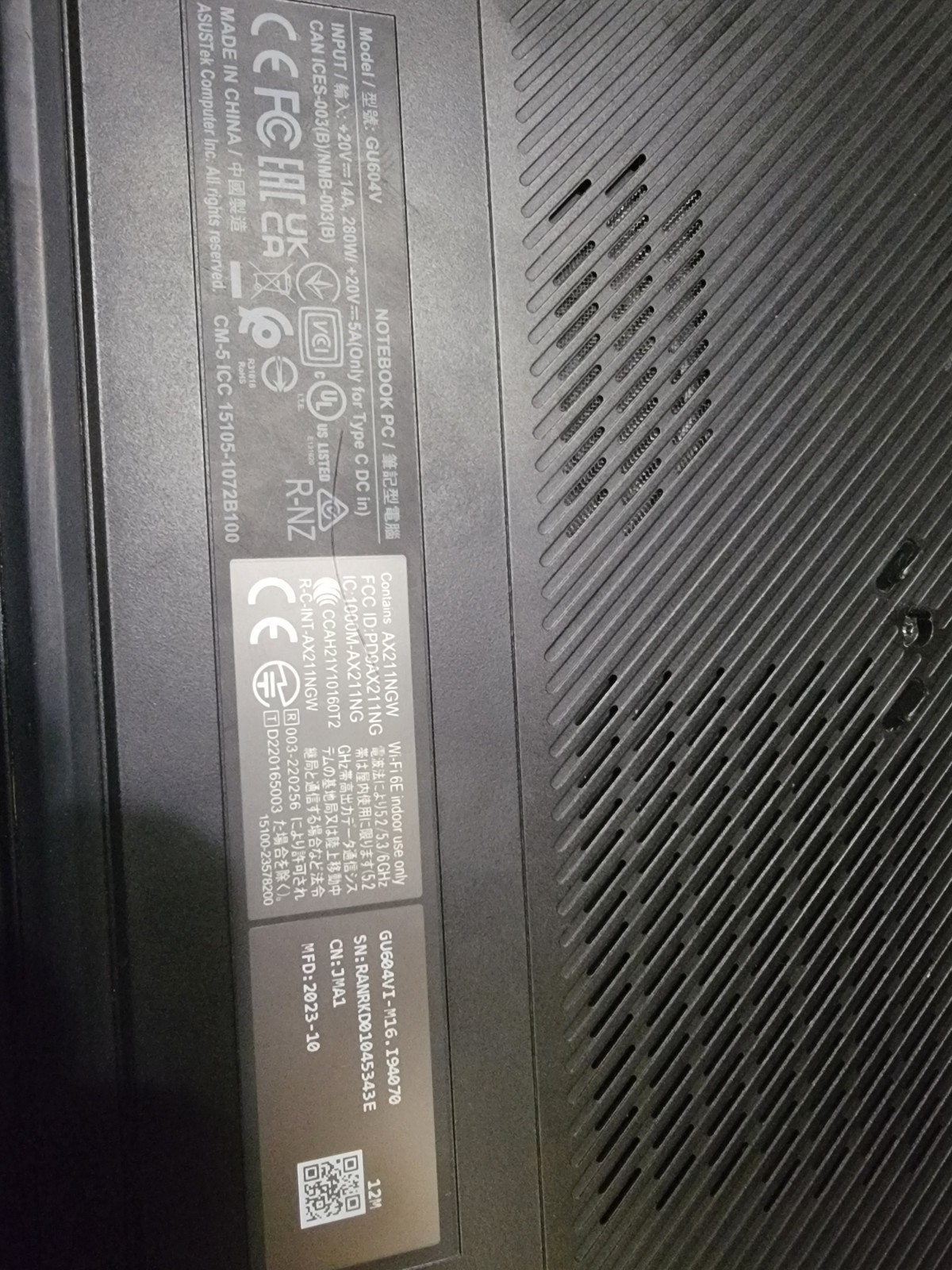 ASUS ROG Zephyrus M16 16″ i9-13900H 2.6GHz 16GB RAM 1TB SSD GeForce RTX 4070