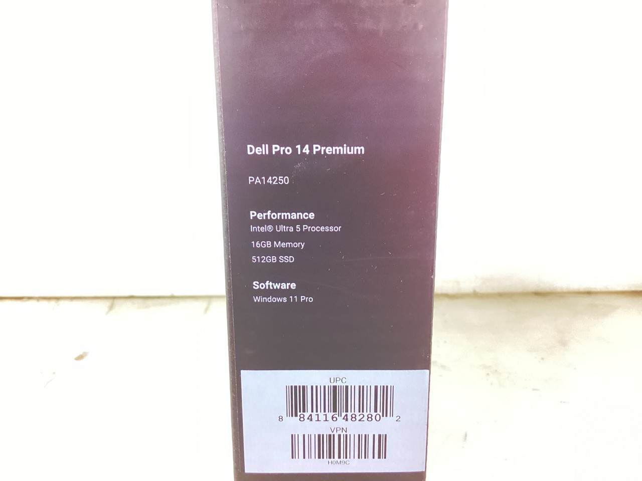 Dell 14″ Pro Laptop PA14250 Ultra 5 236V 16GB 512GB SSD WiFi 7 TB4 W11P – H0M9C