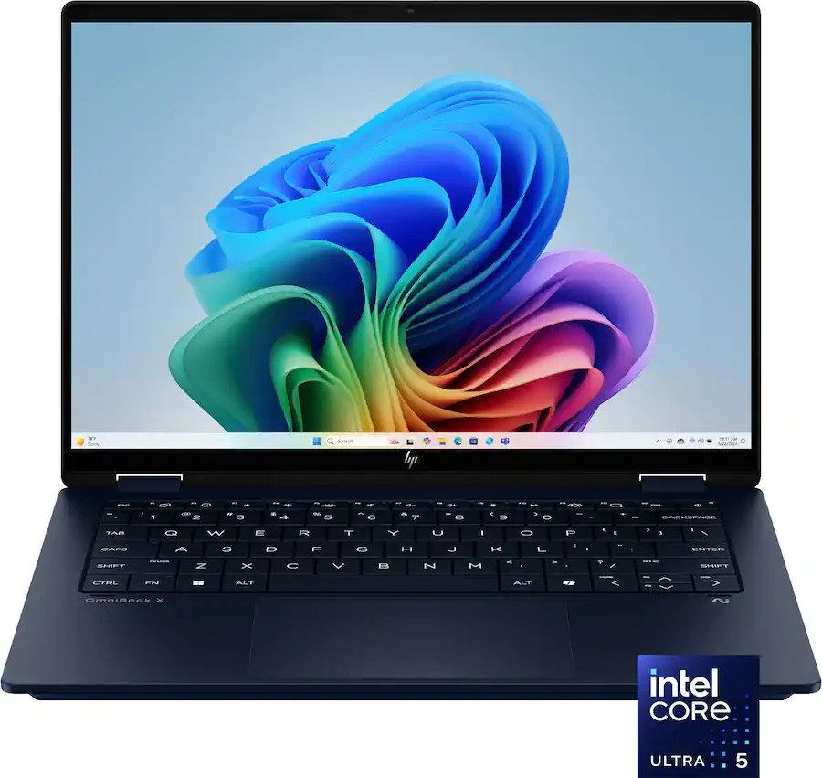 HP – OmniBook X Flip 2-in-1 – 14″ 2K Touch-Screen Laptop – Intel Core Ultra 5…
