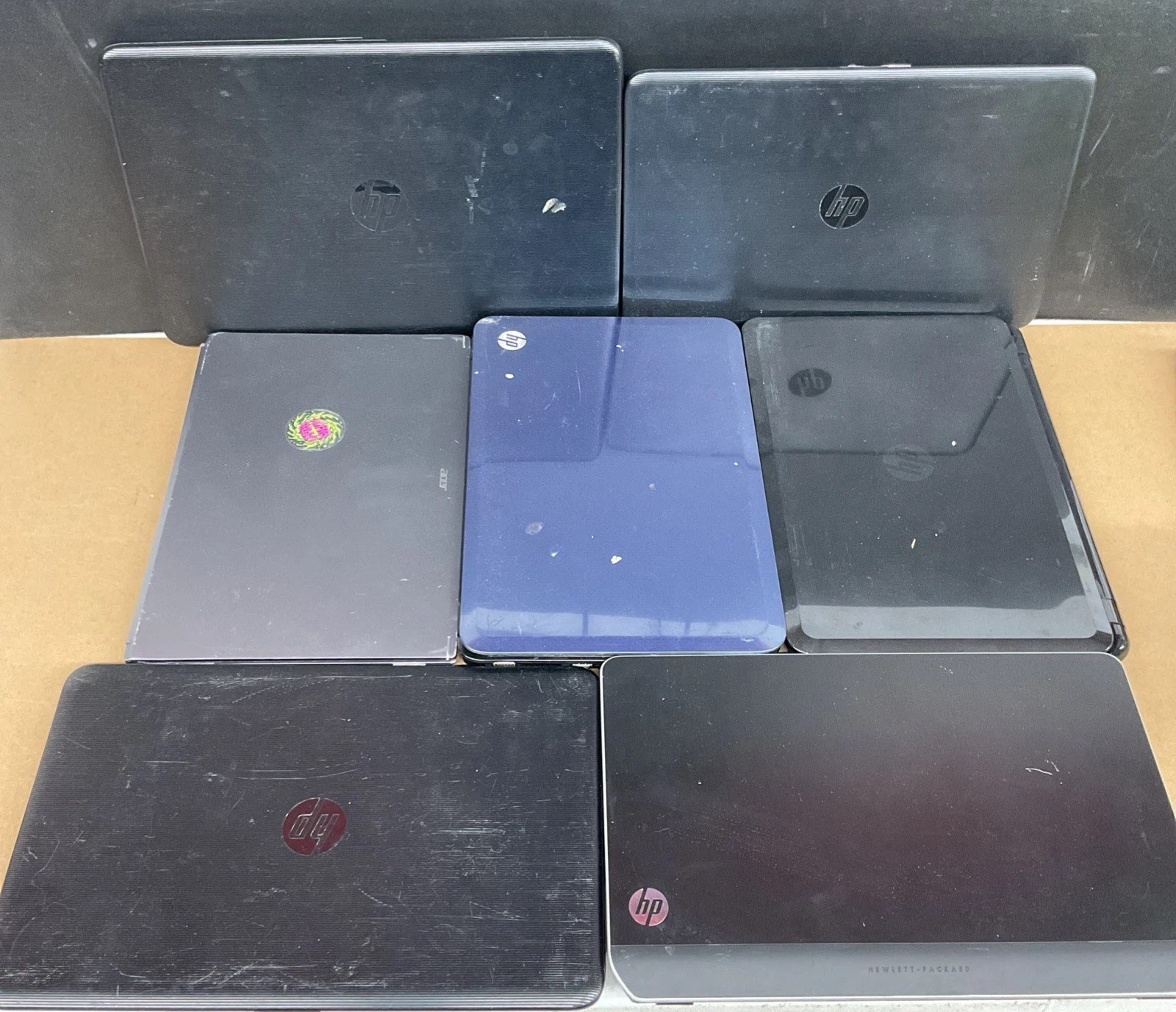 Lot Of 7 HP & Acer Laptops Notebook ENVY DV6 – Broken / Untested / Missing Parts