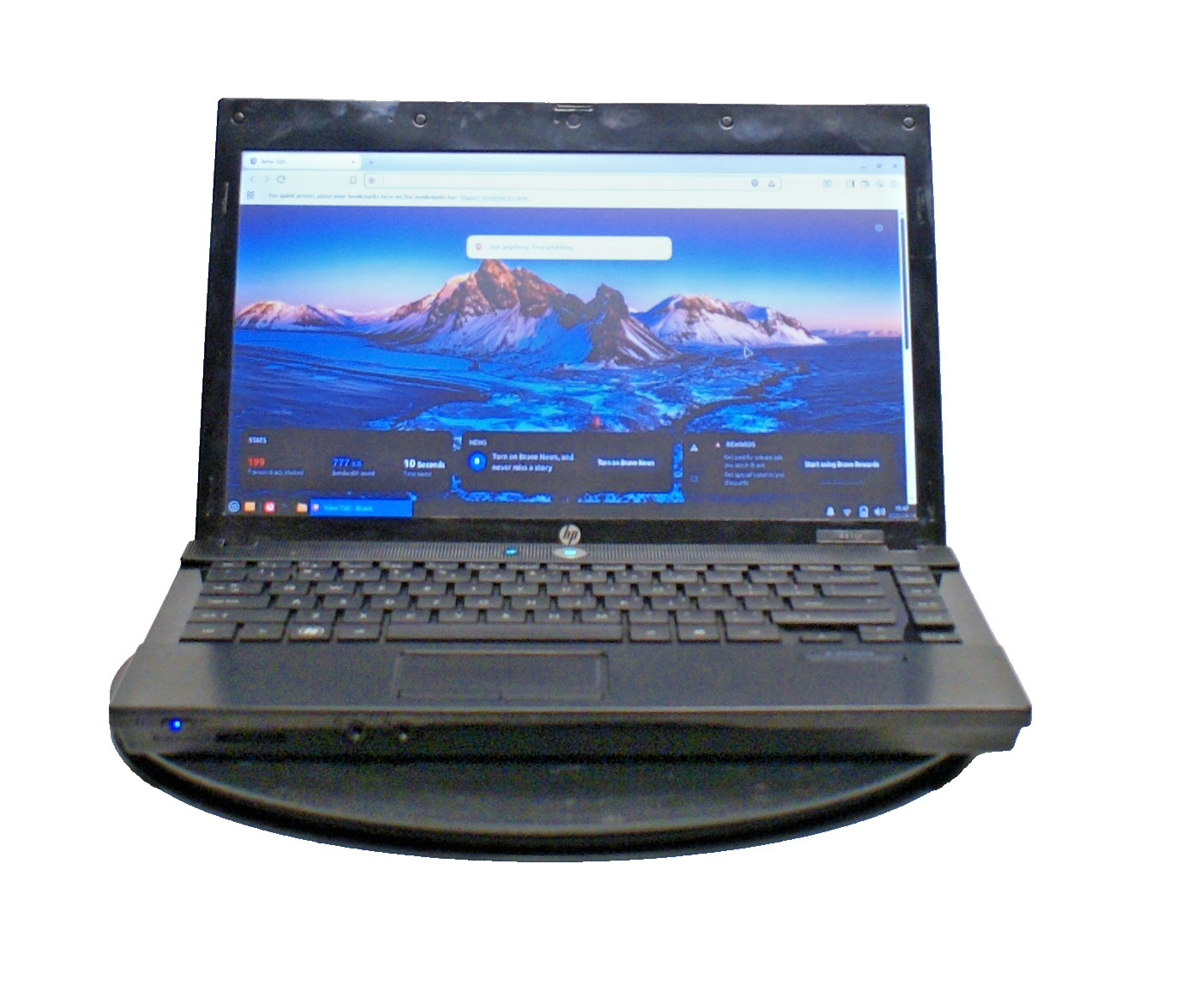 HP 4410t Celeron 4GB 128GB SSD Linux Mint GIMP LibreOffice Charger retro gaming