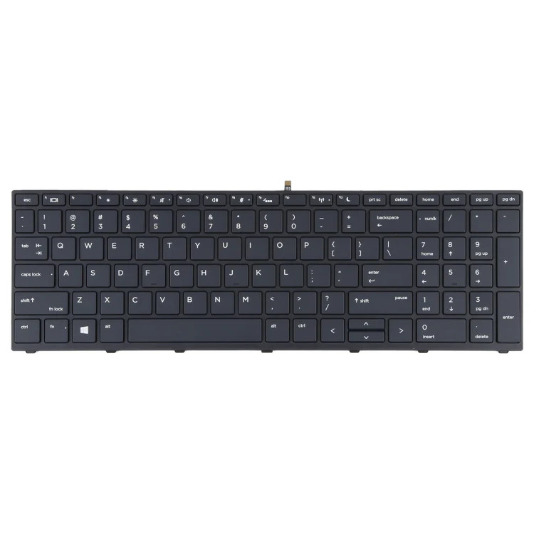 For HP Probook 450 G5 455 G5 470 G5 650 G4 650 G5 US Version Keyboard with Back