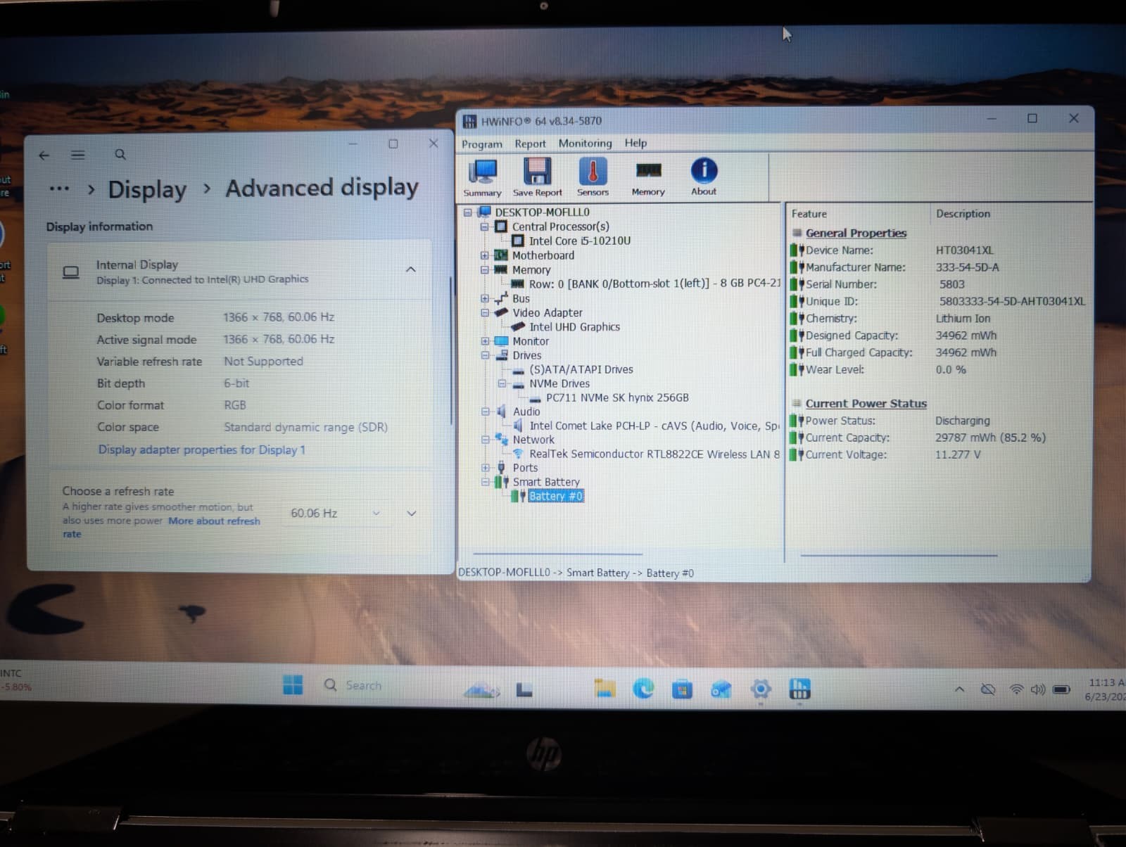 HP Pavilion X360 15-dq1 TouchScreen | i5 10th Gen 8GB RAM 256GB SSD | Win 11