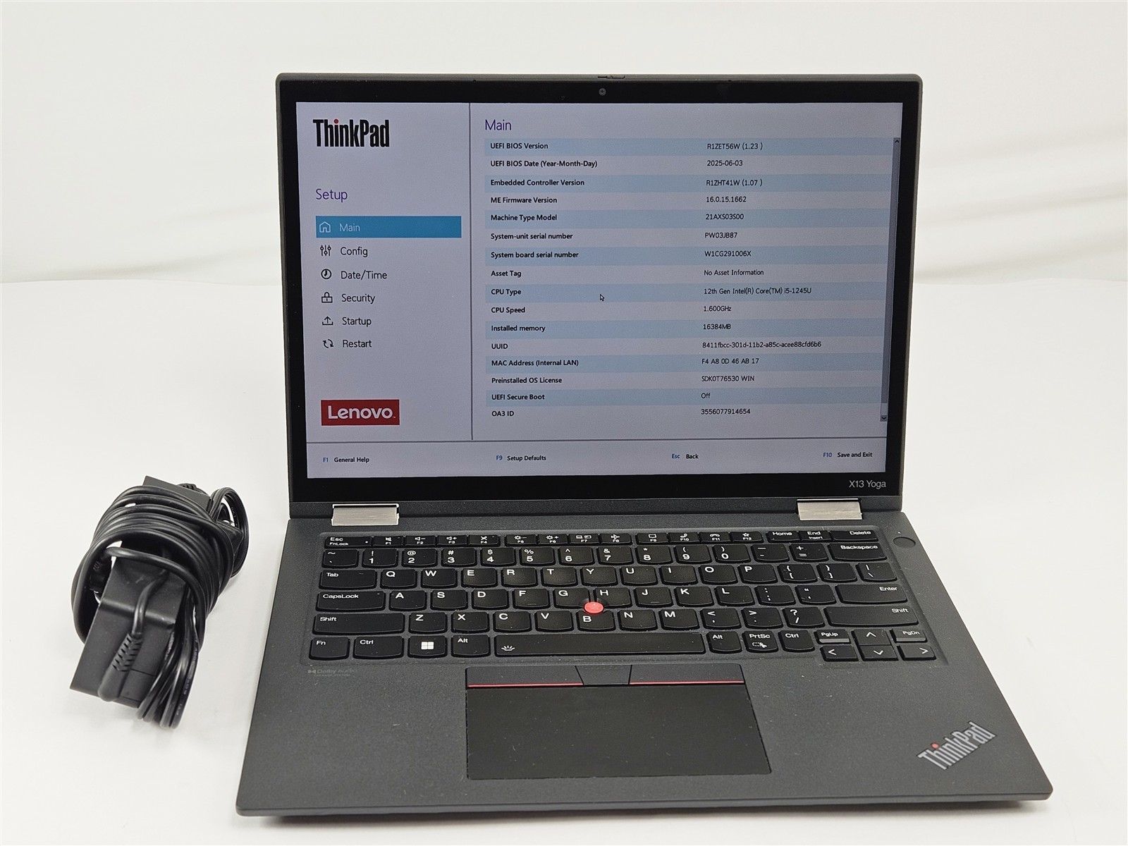 Lenovo 13.3″ ThinkPad X13 Yoga Gen 3 i5-1245U 16GB RAM 256GB SSD Grade A