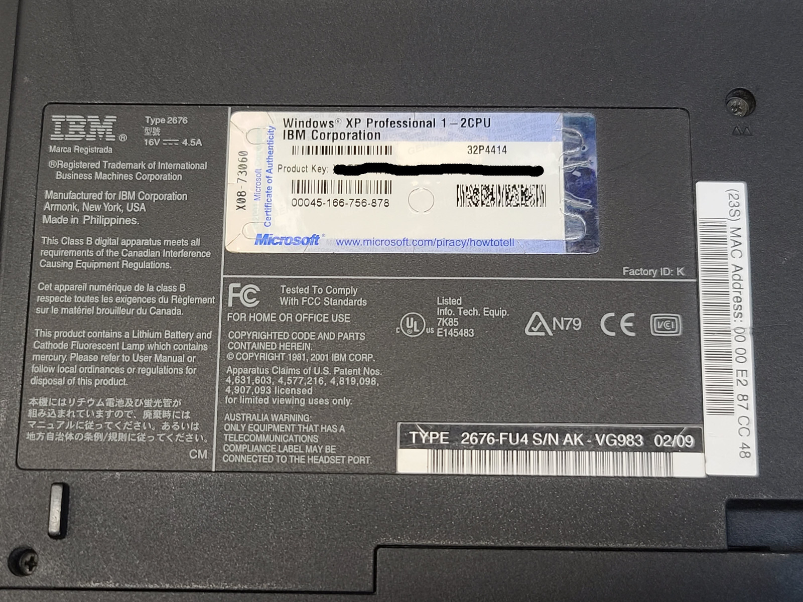 IBM Thinkpad R31 14.1″ Pentium 3 1000 + 384MB + 20GB Windows 98SE + DOCK TESTED
