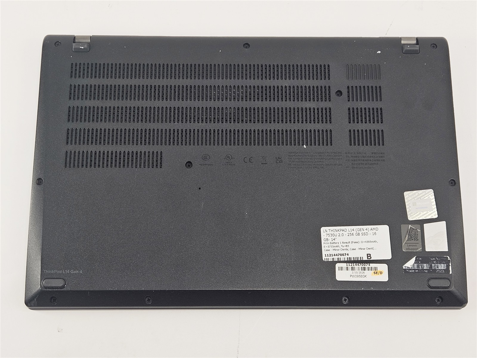 Lenovo 14″ ThinkPad L14 Gen 4 AMD Ryzen 5 PRO 7530U 256GB SSD 16GB RAM Win11